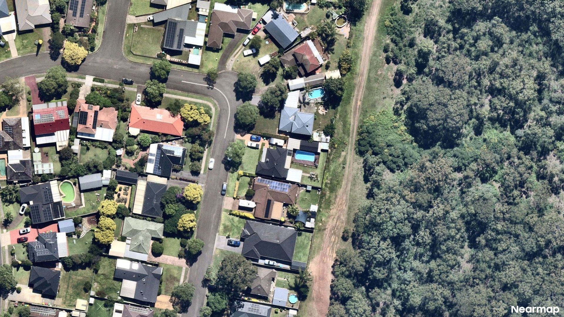Vertical aerial view