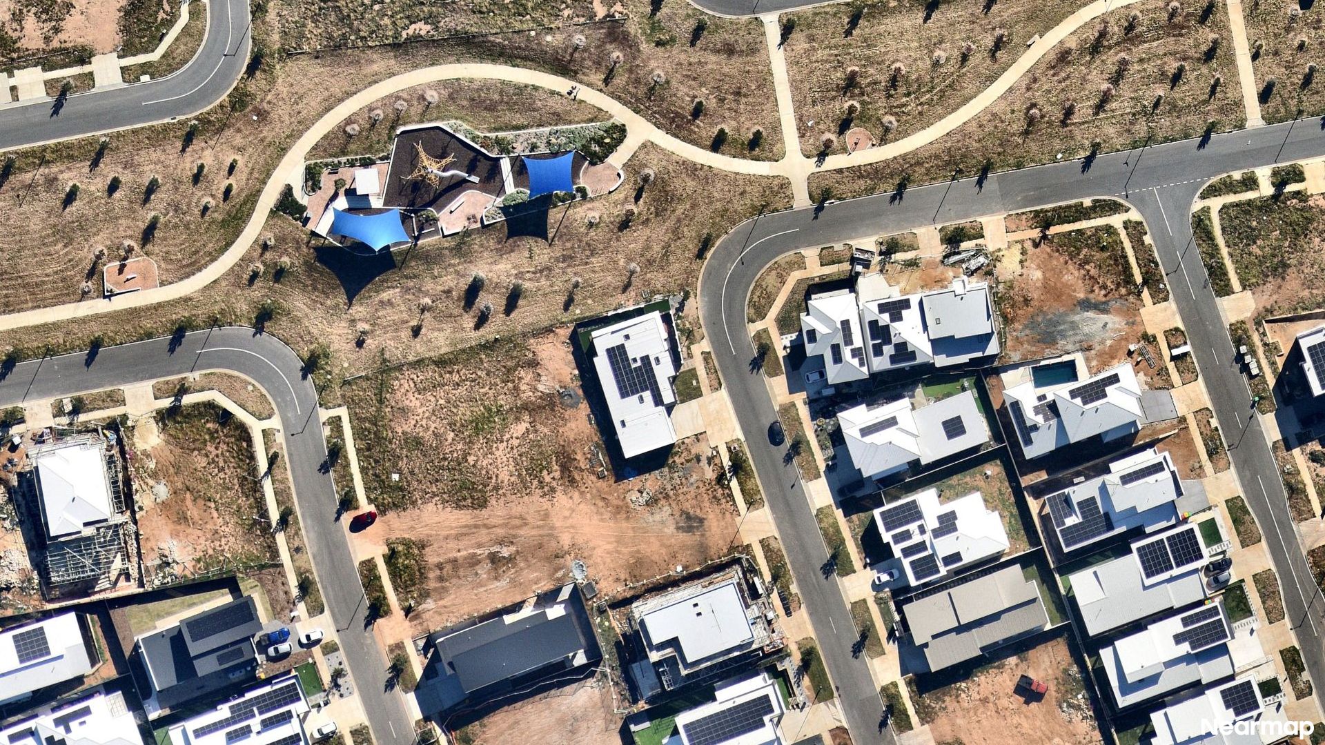 Vertical aerial view