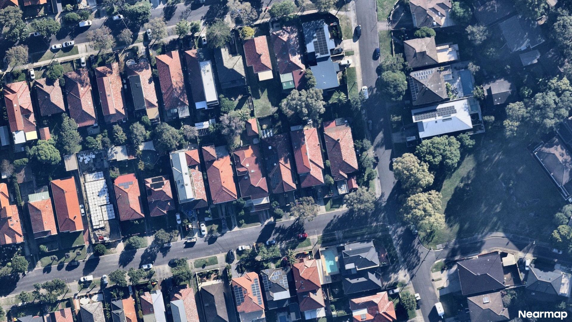 Vertical aerial view