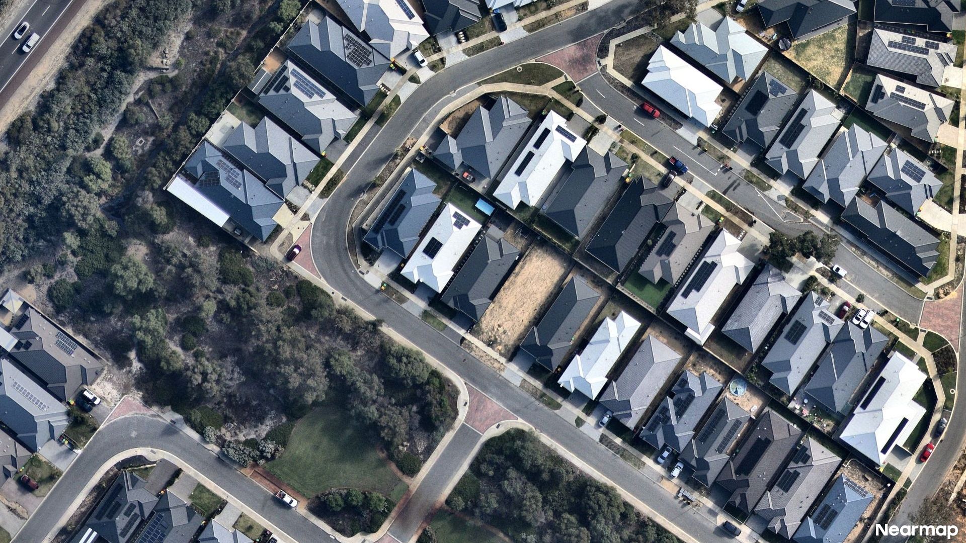 Vertical aerial view