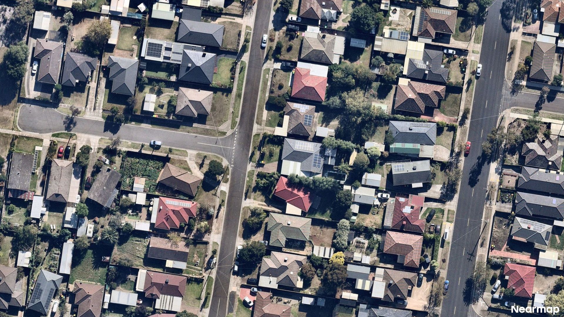 Vertical aerial view