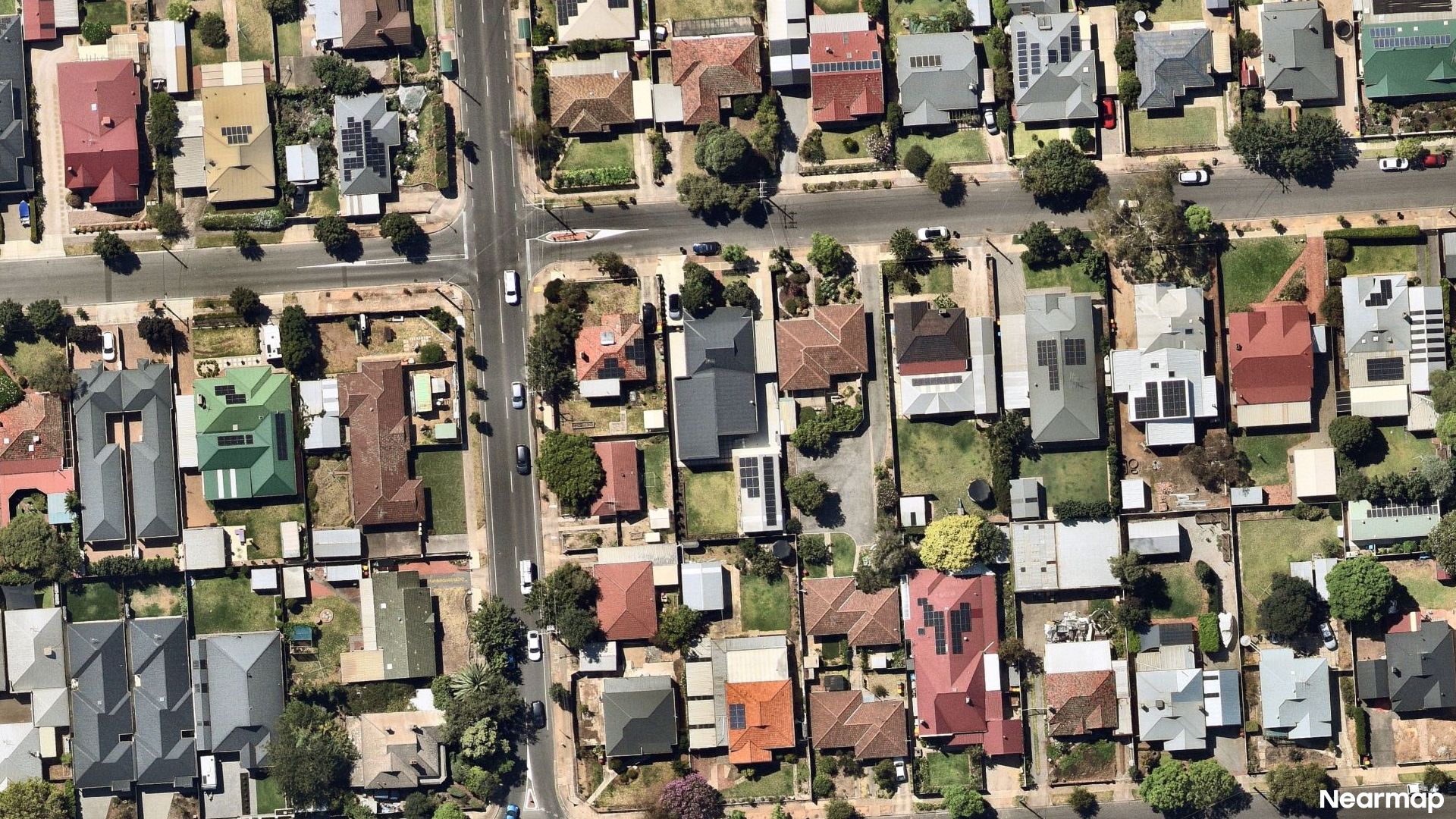 Vertical aerial view