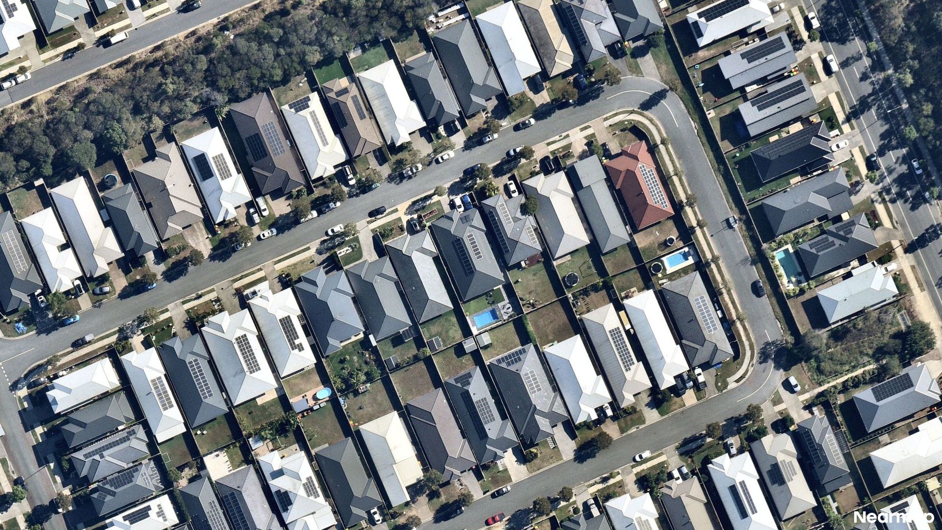 Vertical aerial view
