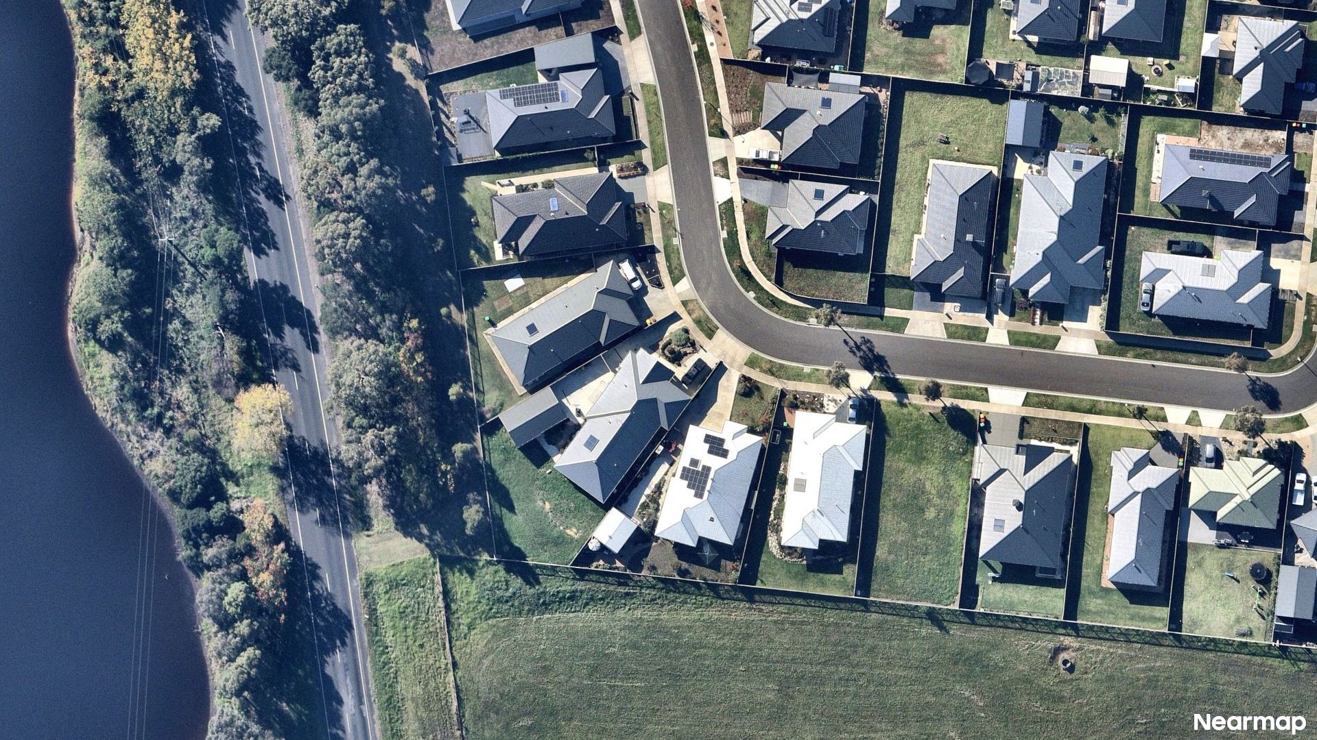 Vertical aerial view
