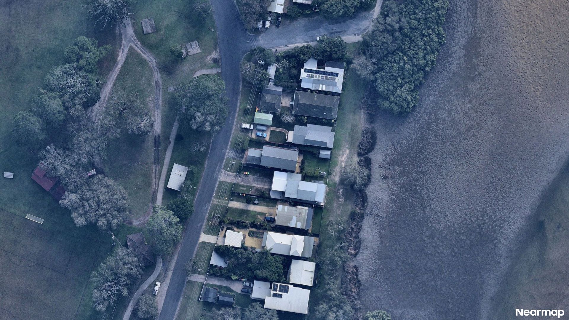 Vertical aerial view