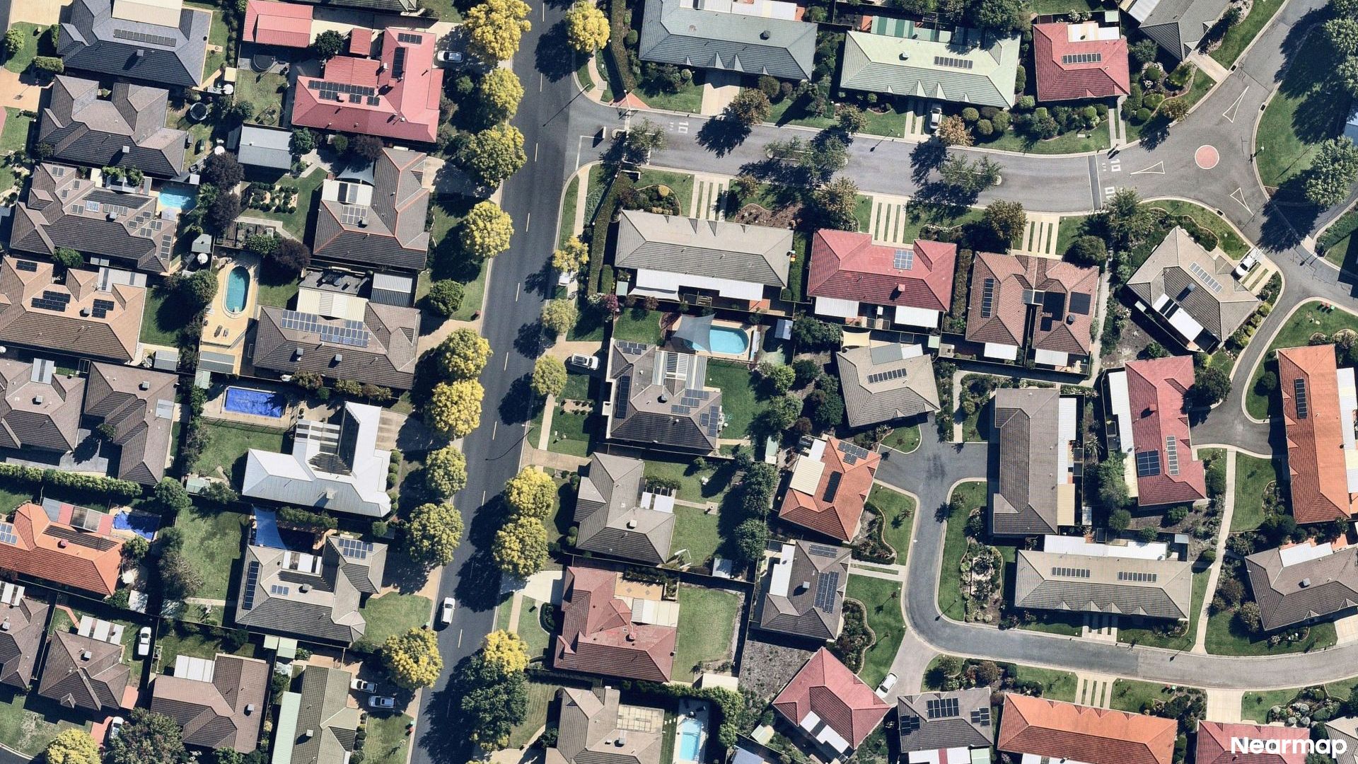 Vertical aerial view
