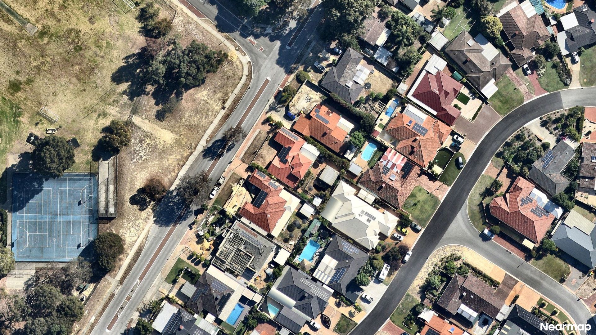 Vertical aerial view