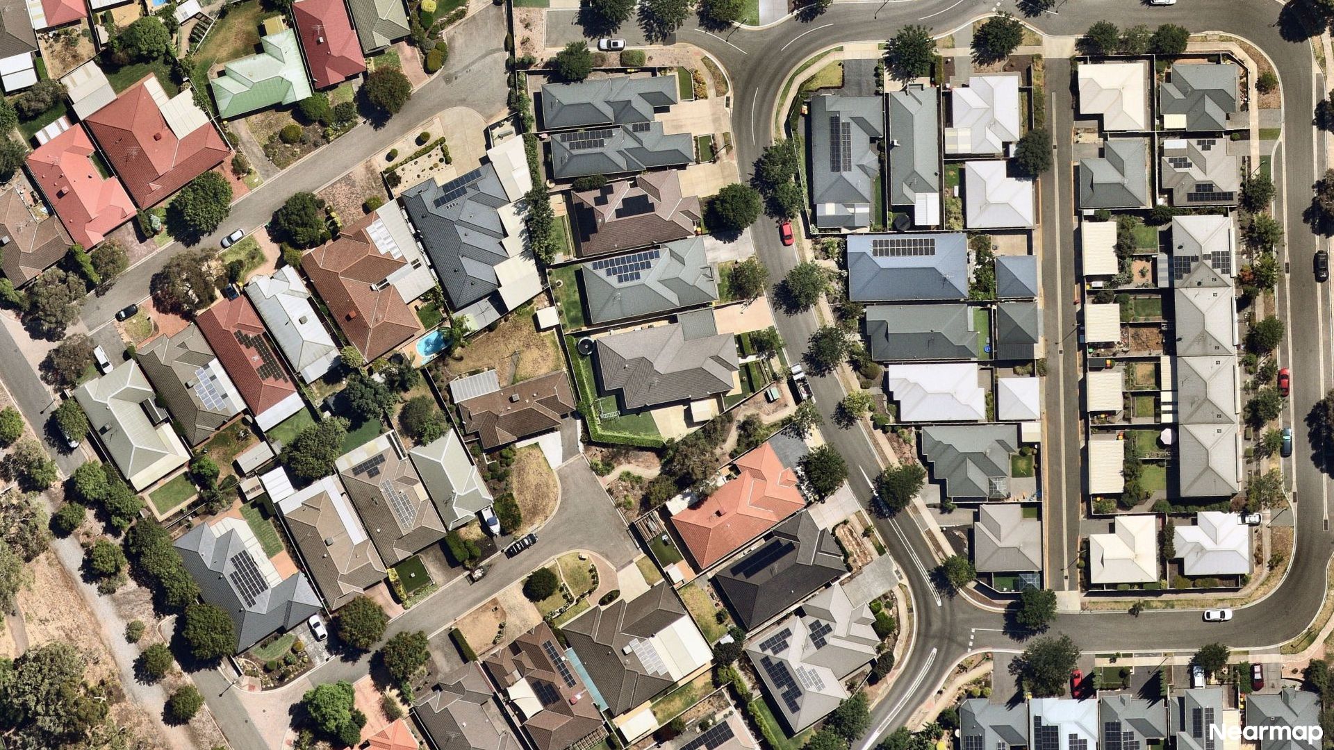 Vertical aerial view