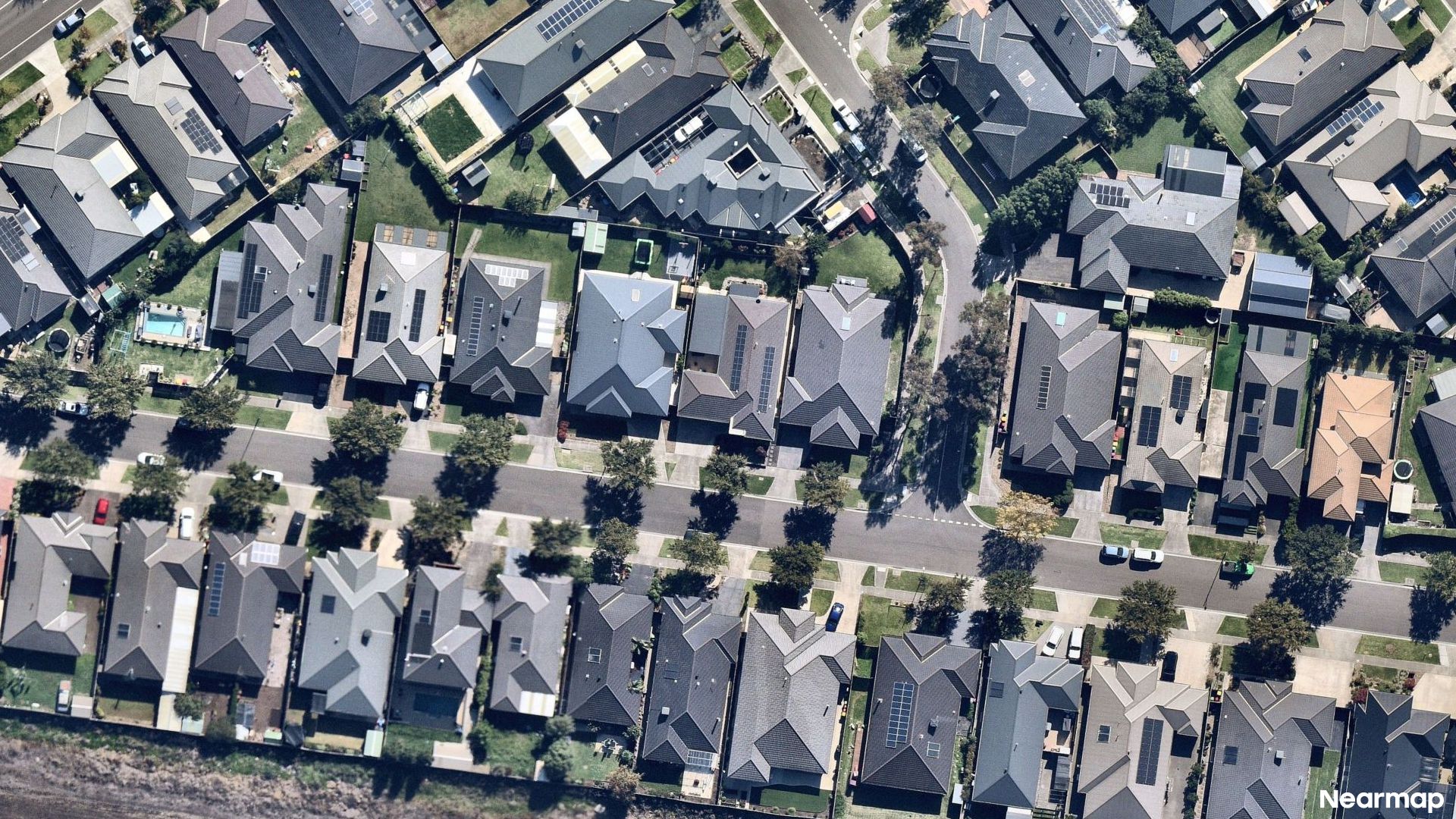 Vertical aerial view