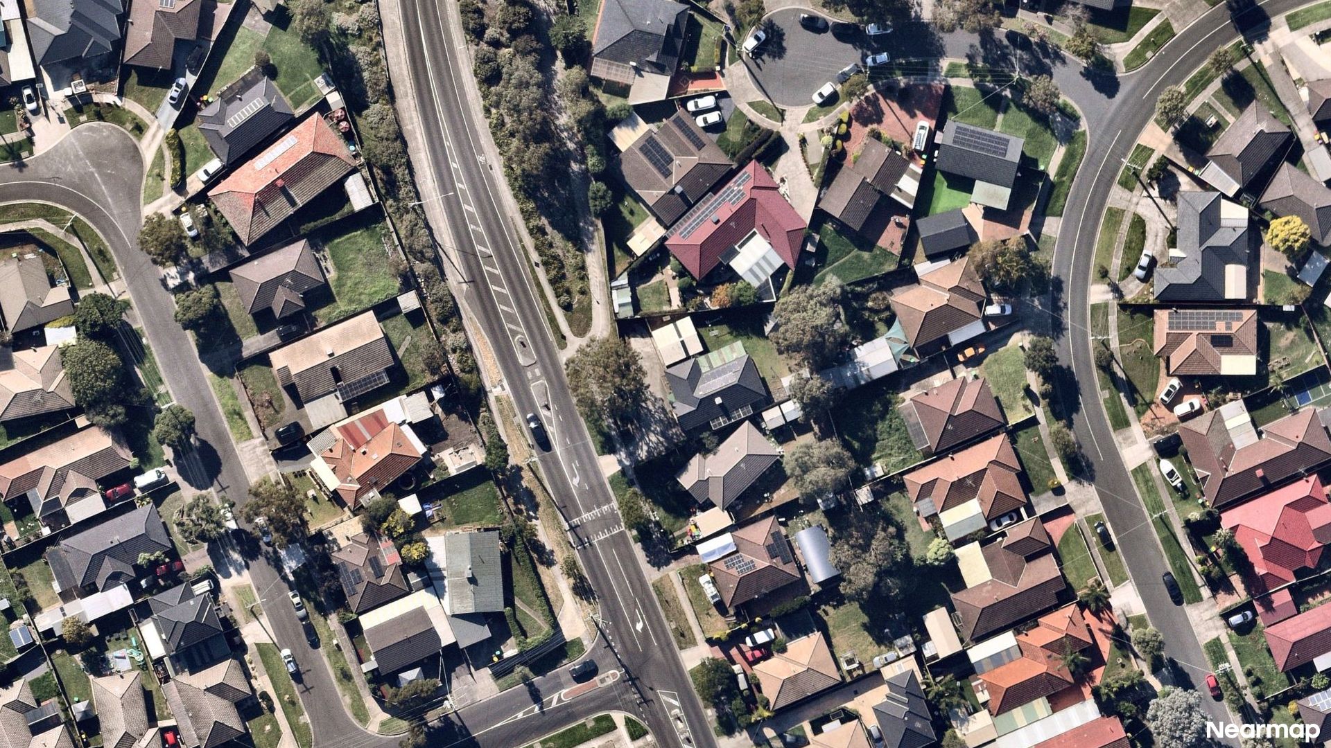 Vertical aerial view