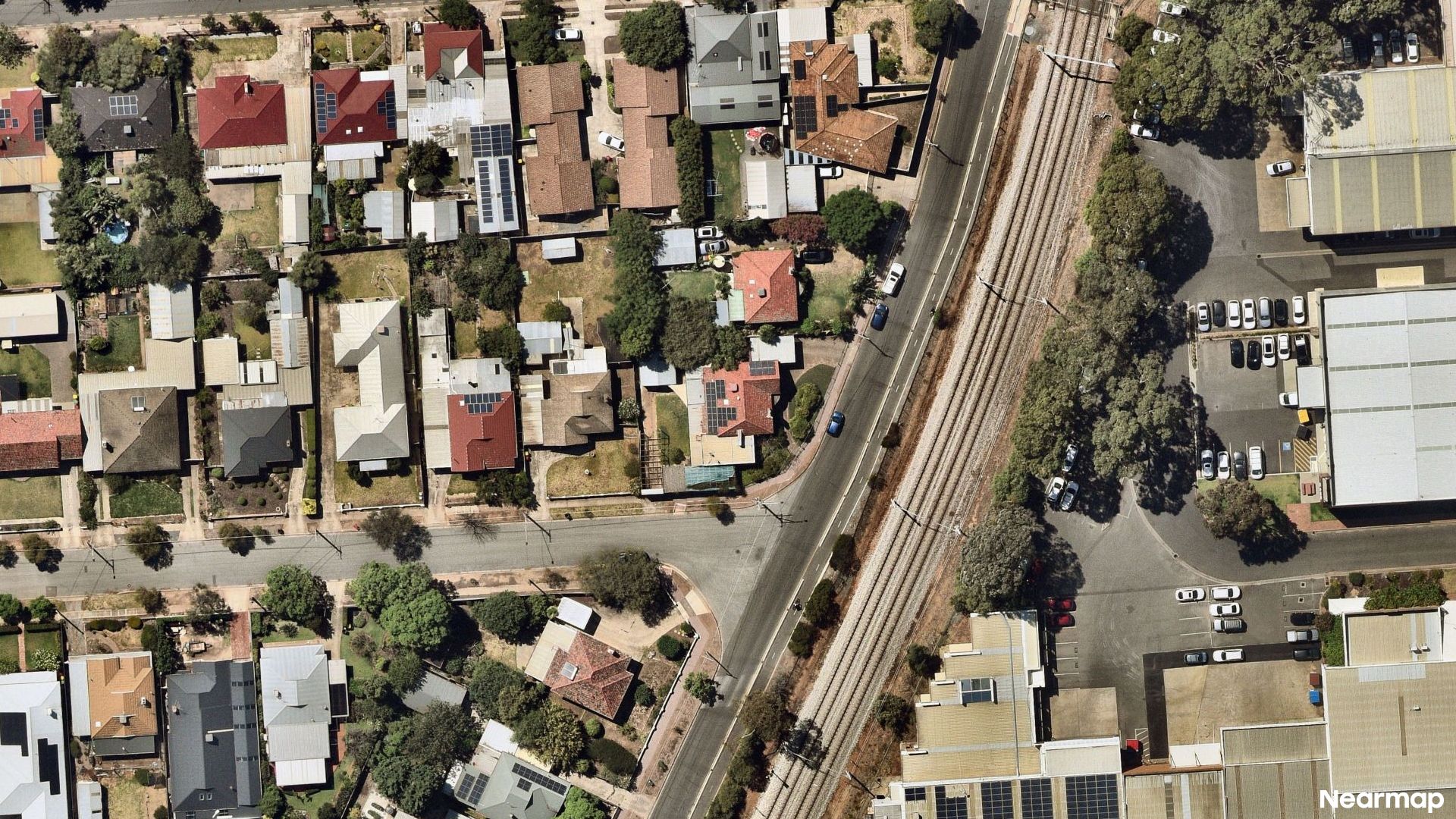 Vertical aerial view