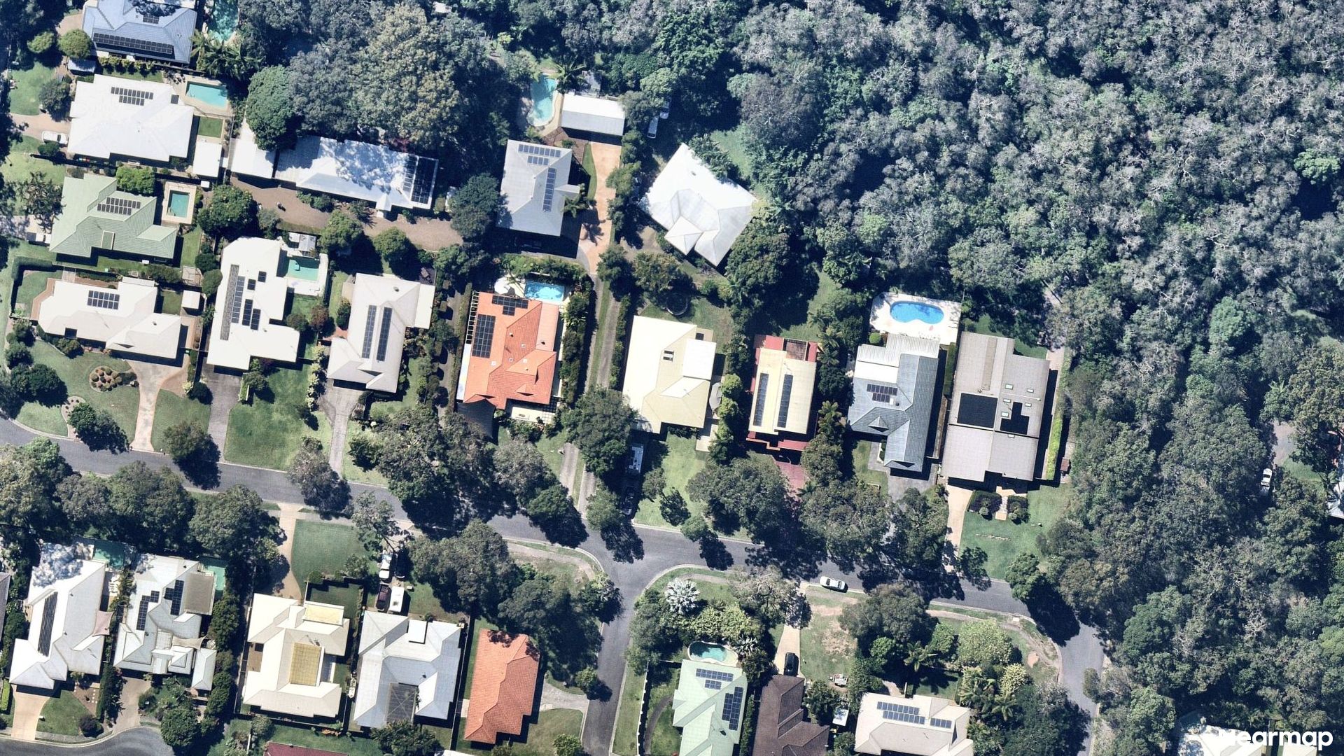 Vertical aerial view