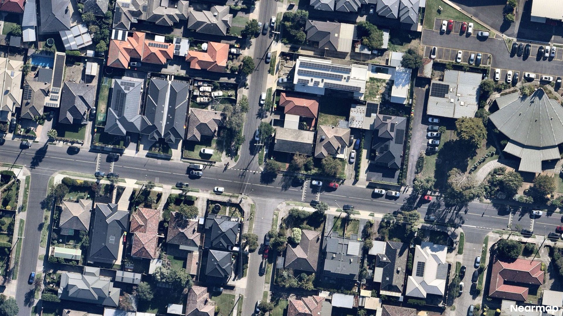 Vertical aerial view