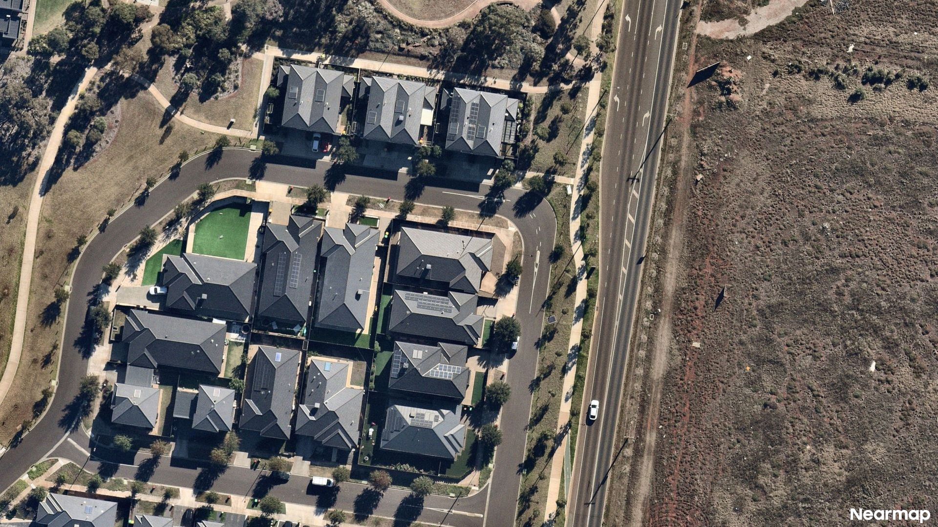 Vertical aerial view