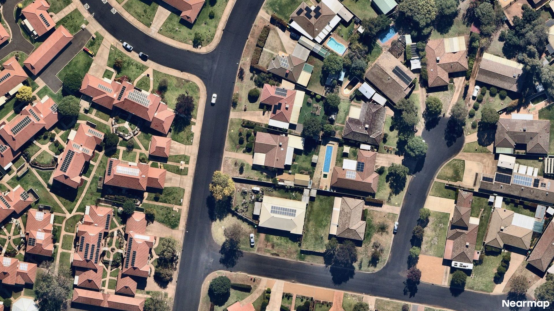 Vertical aerial view