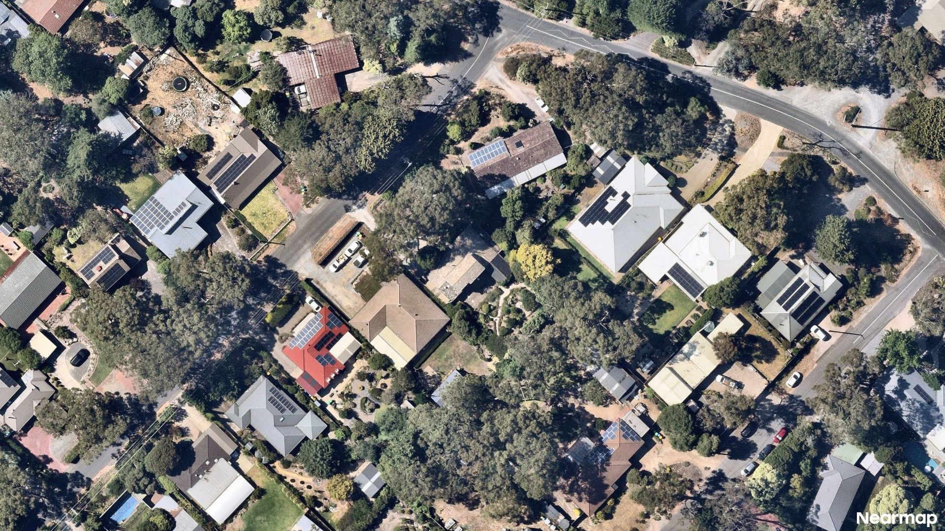 Vertical aerial view