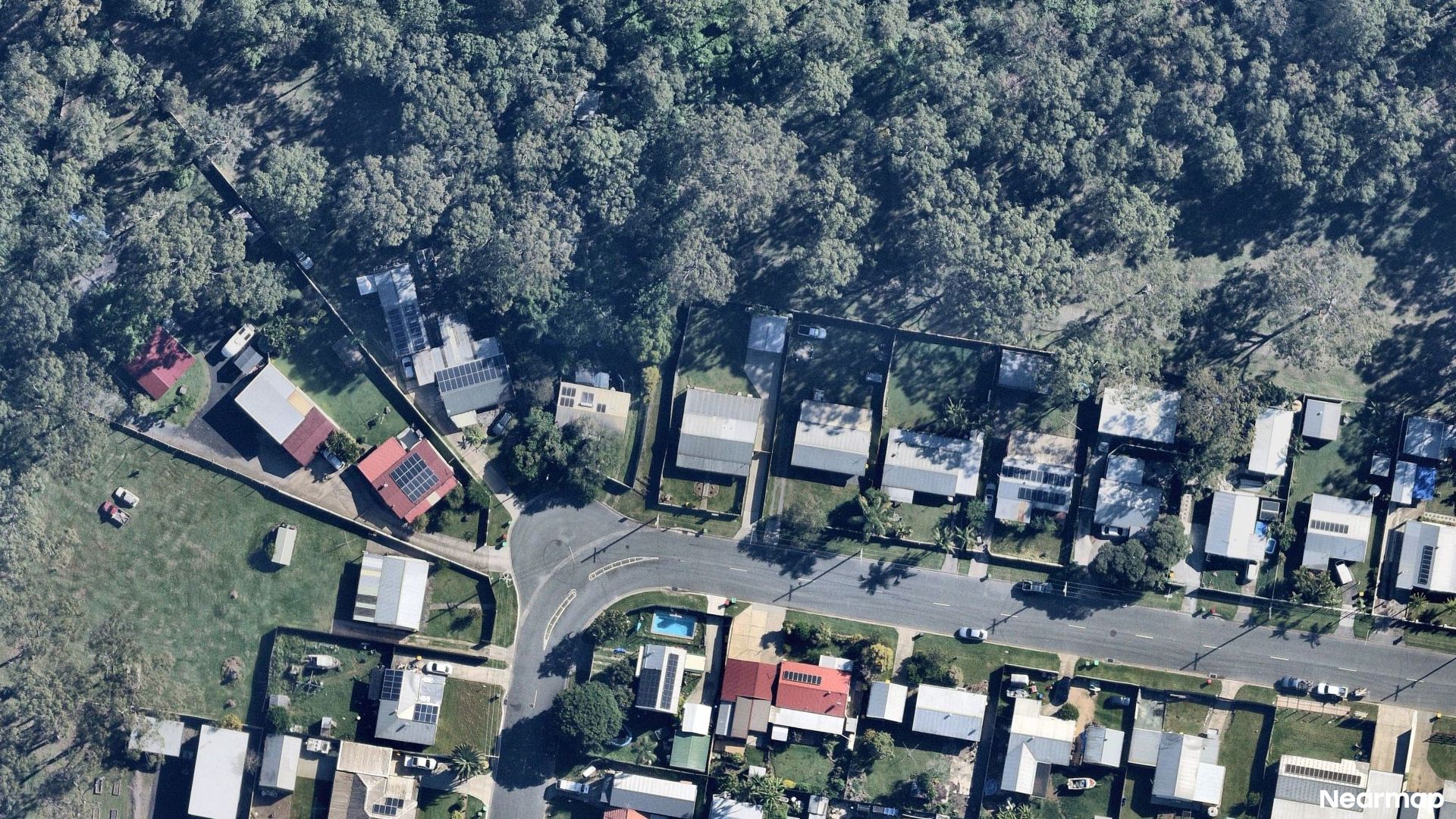 Vertical aerial view