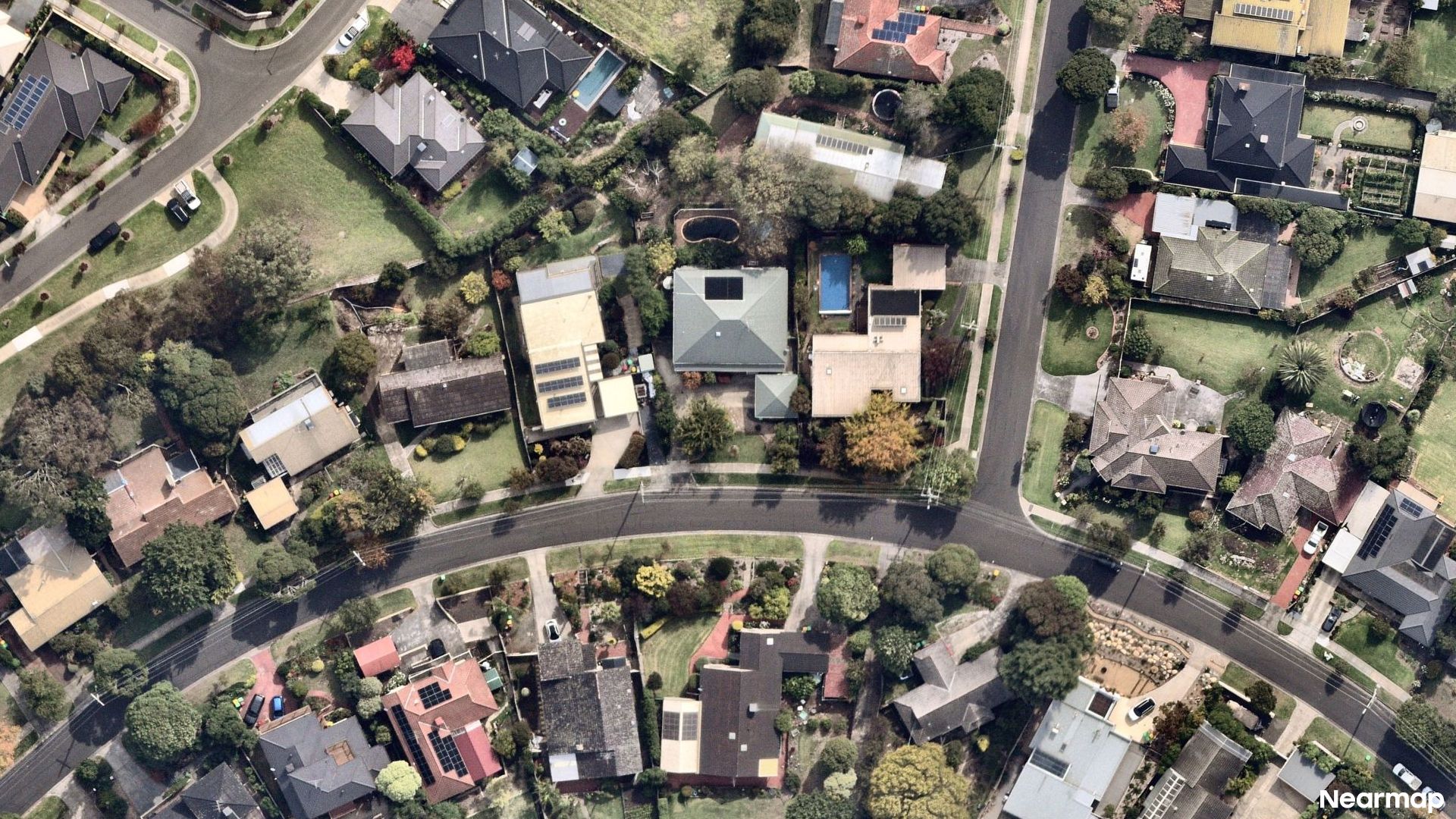 Vertical aerial view