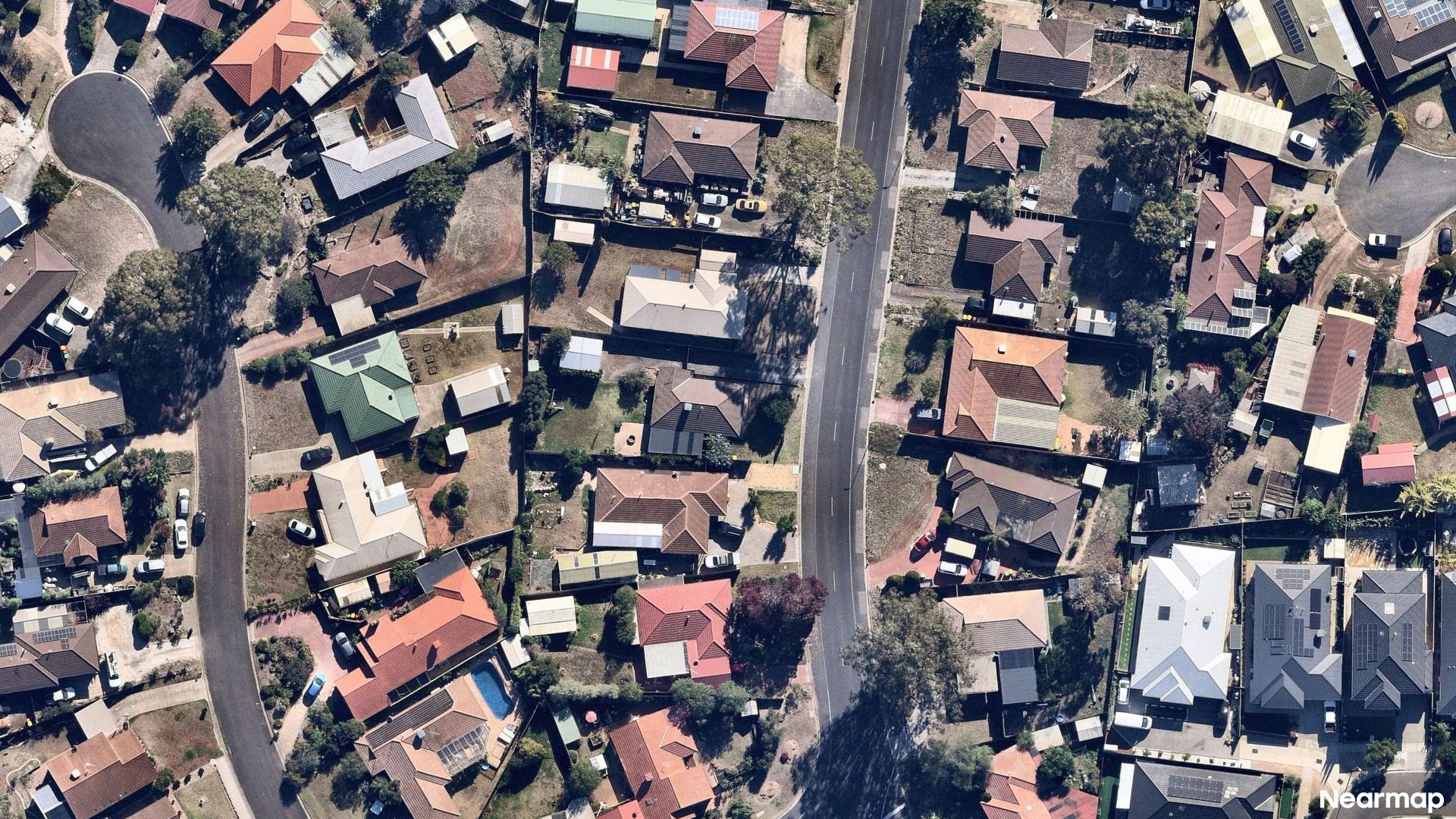Vertical aerial view
