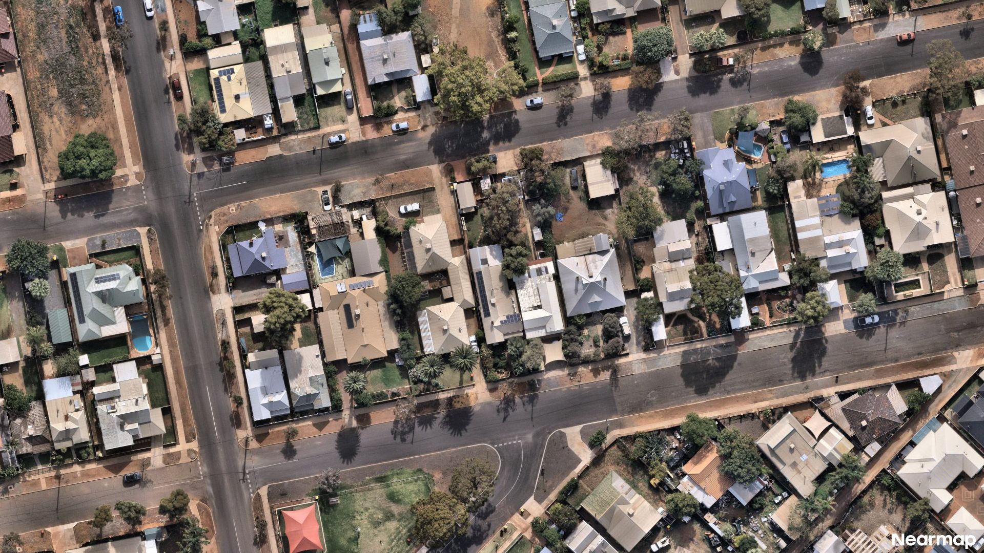 Vertical aerial view