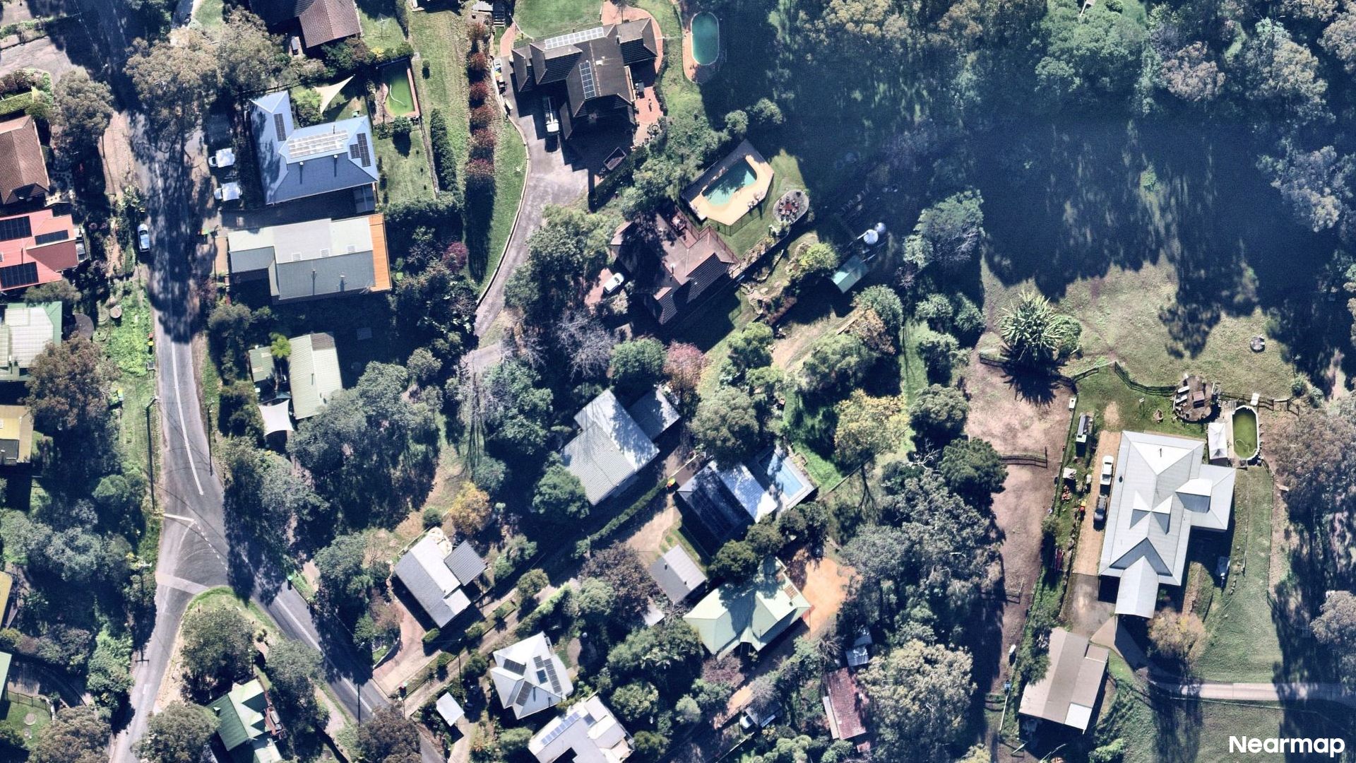 Vertical aerial view