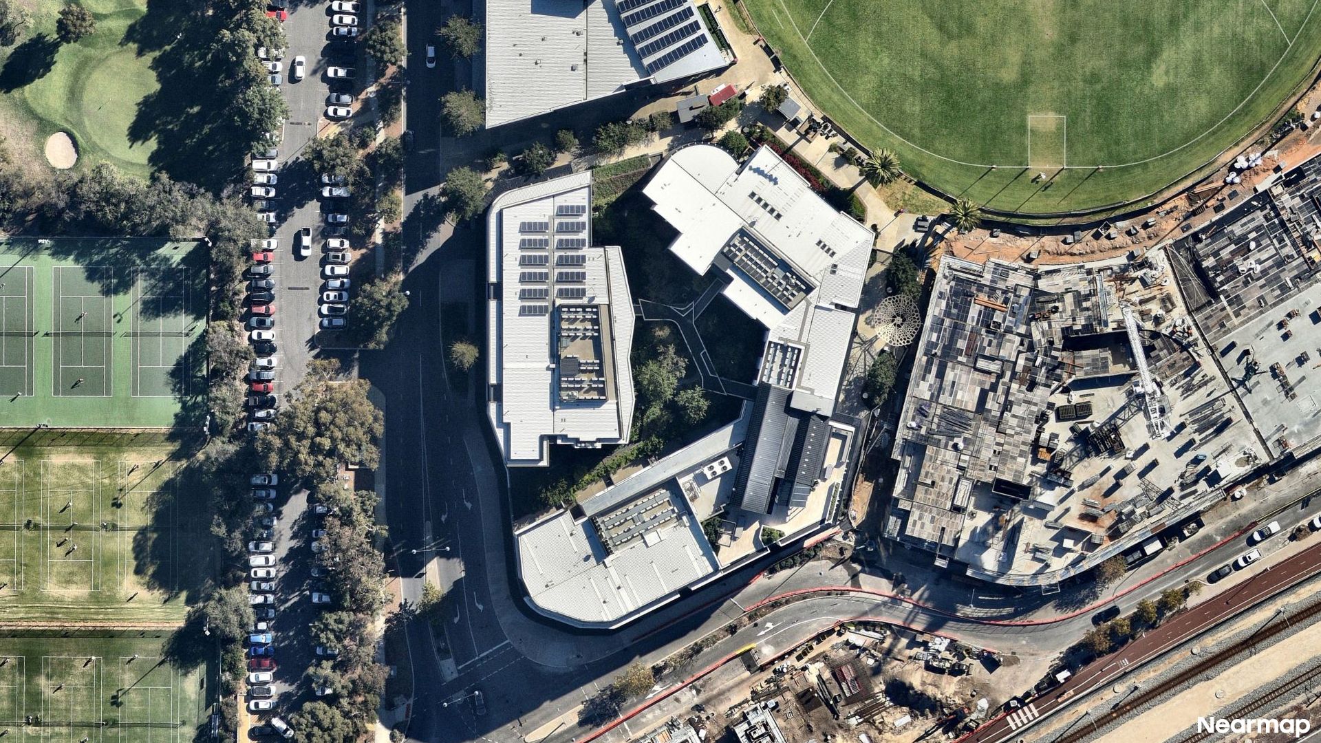 Vertical aerial view