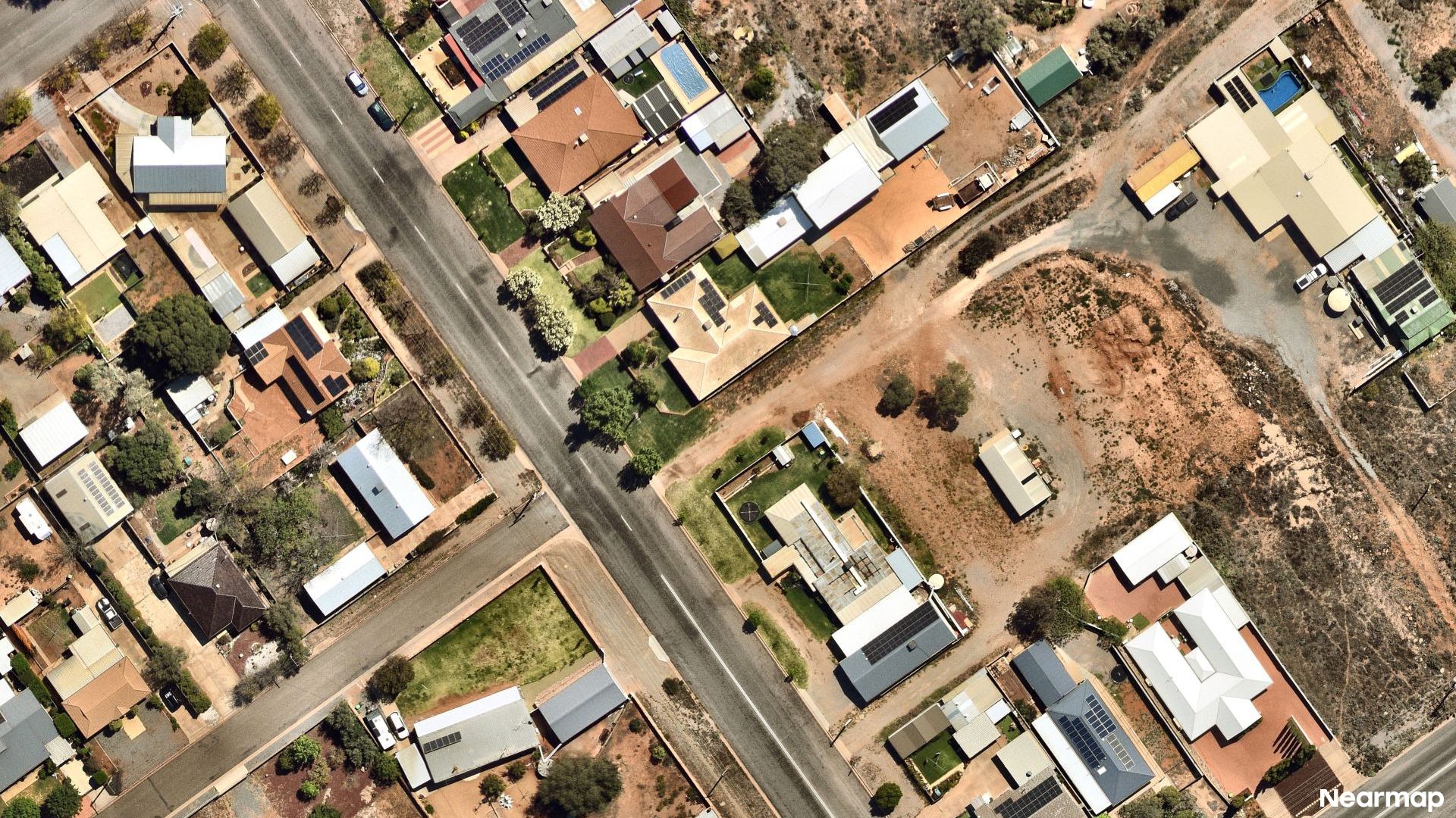 Vertical aerial view