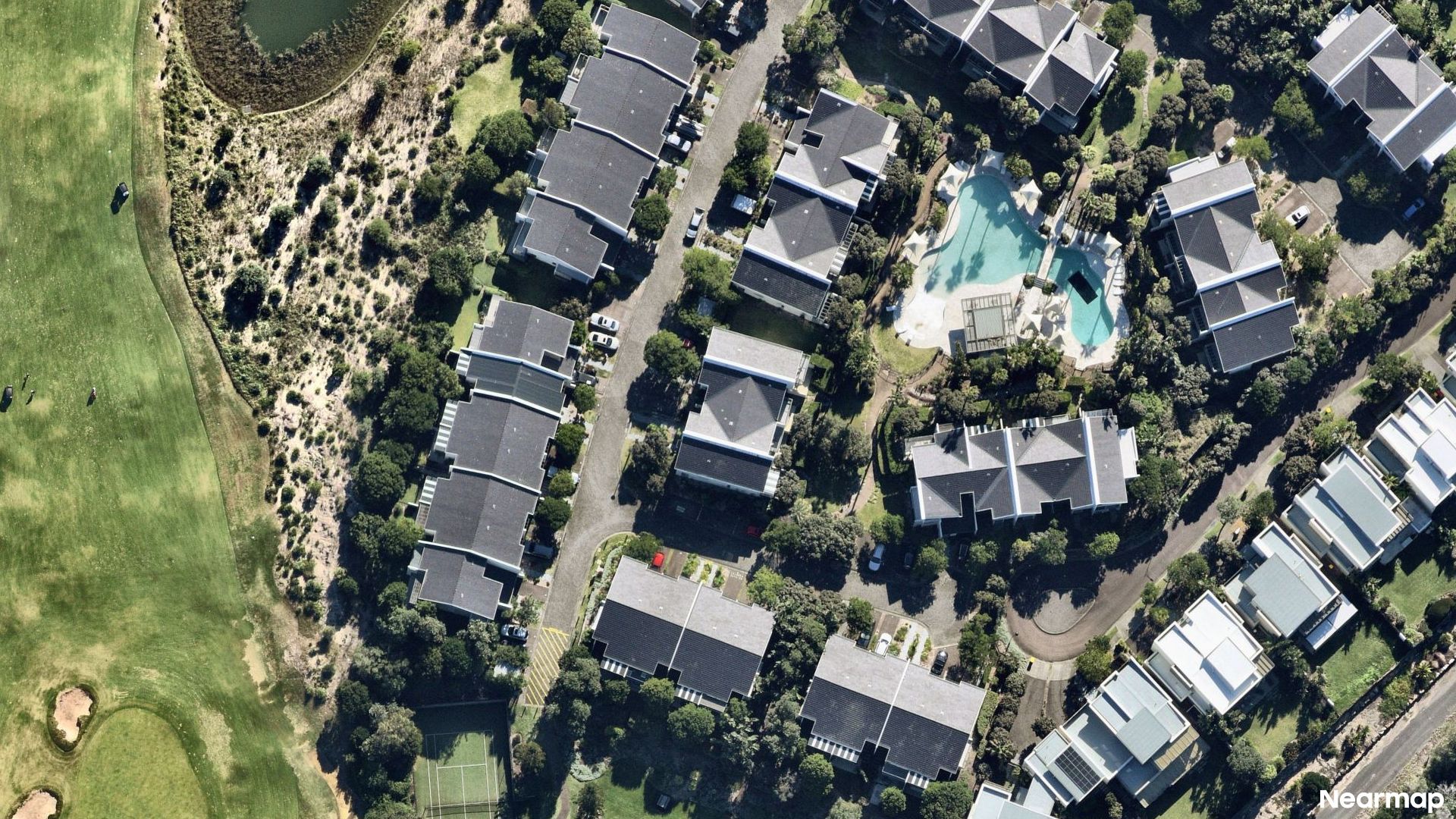Vertical aerial view