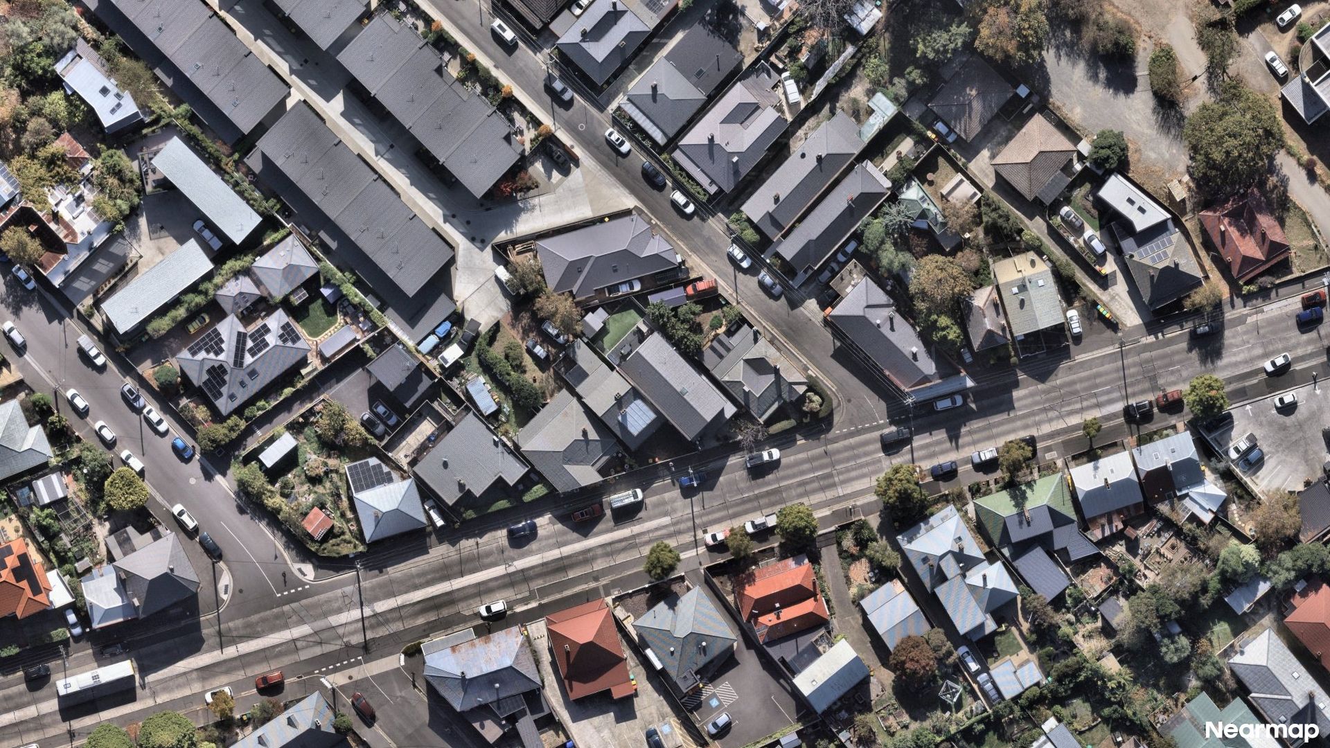 Vertical aerial view