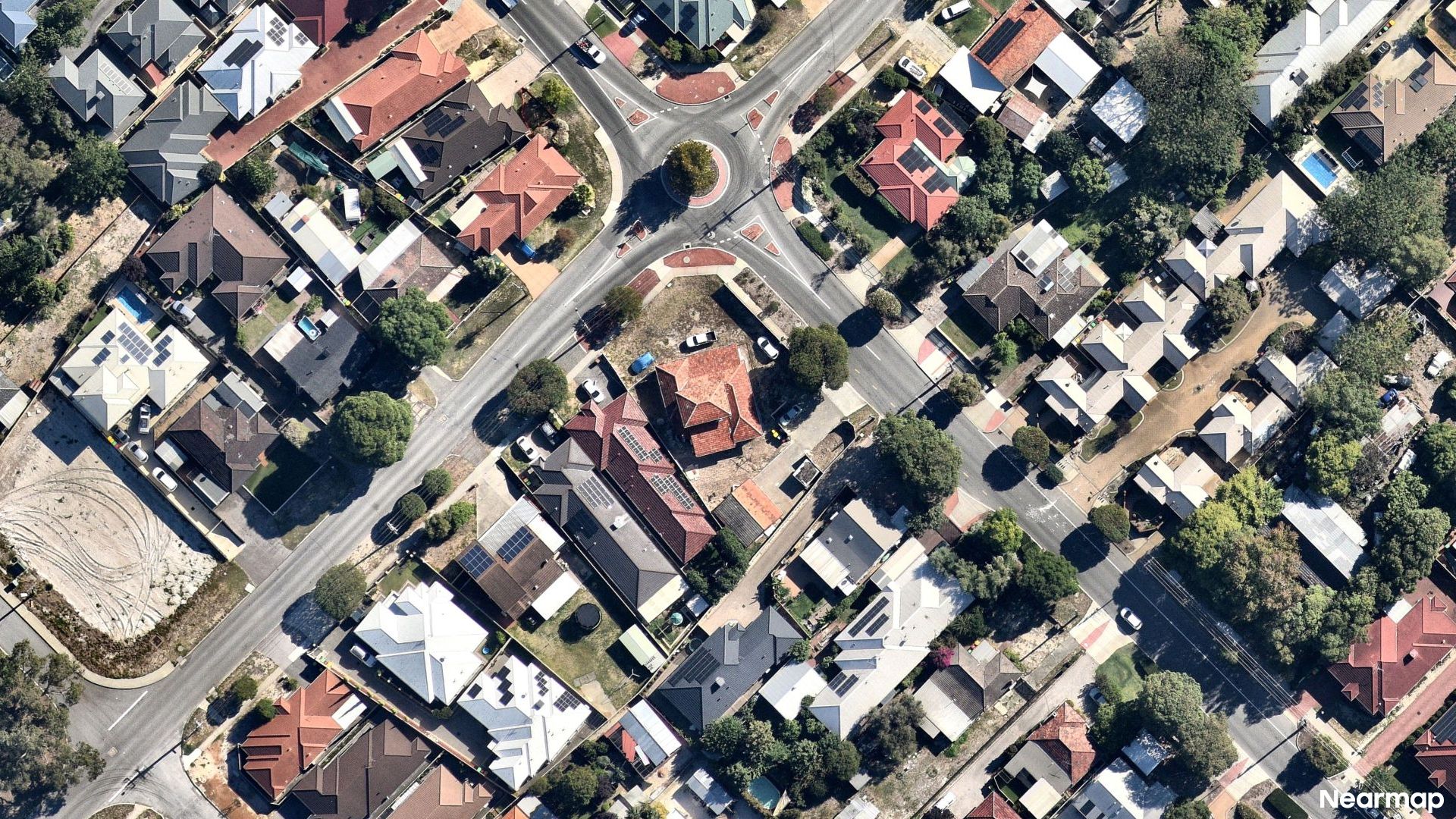 Vertical aerial view
