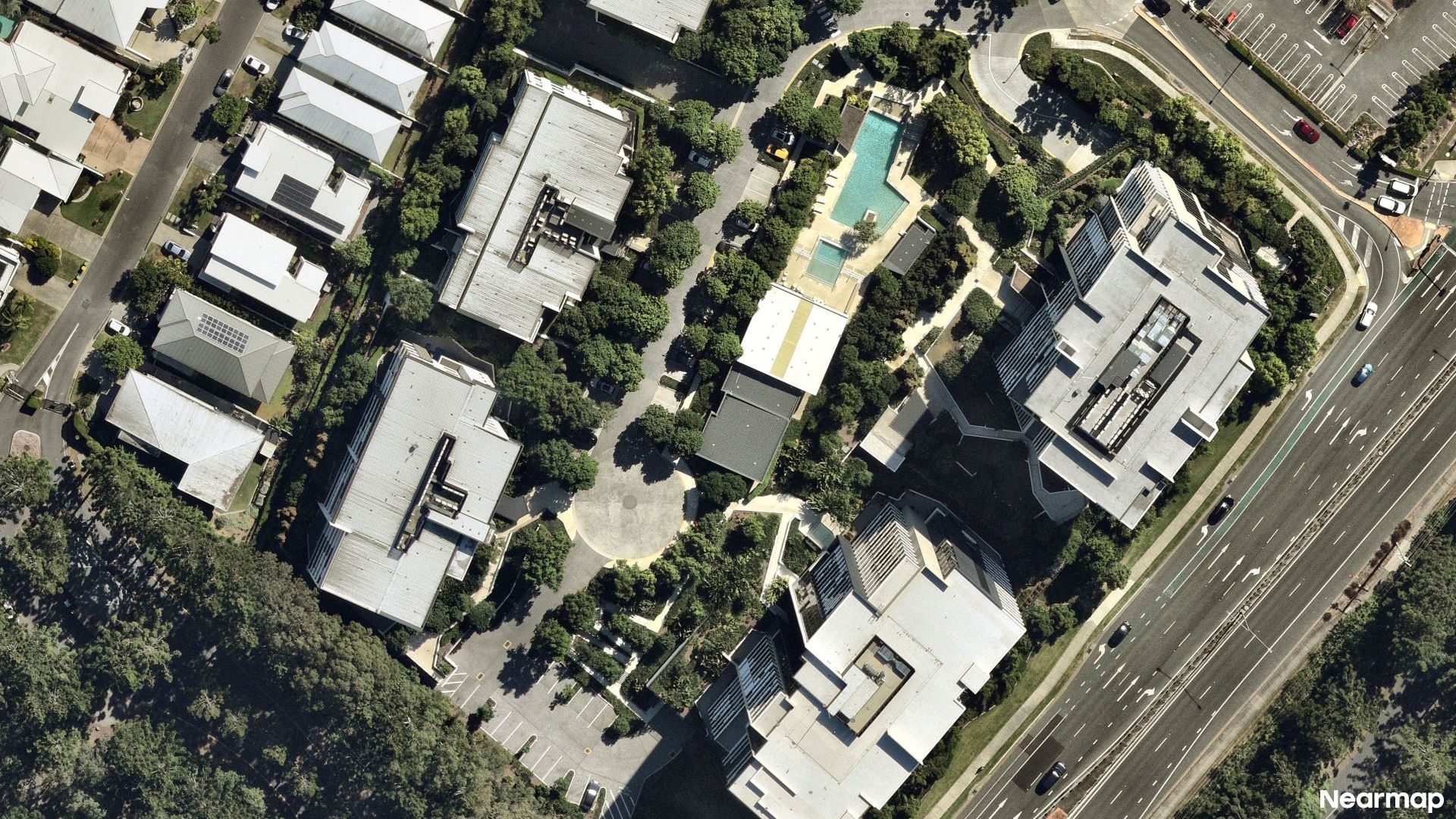 Vertical aerial view
