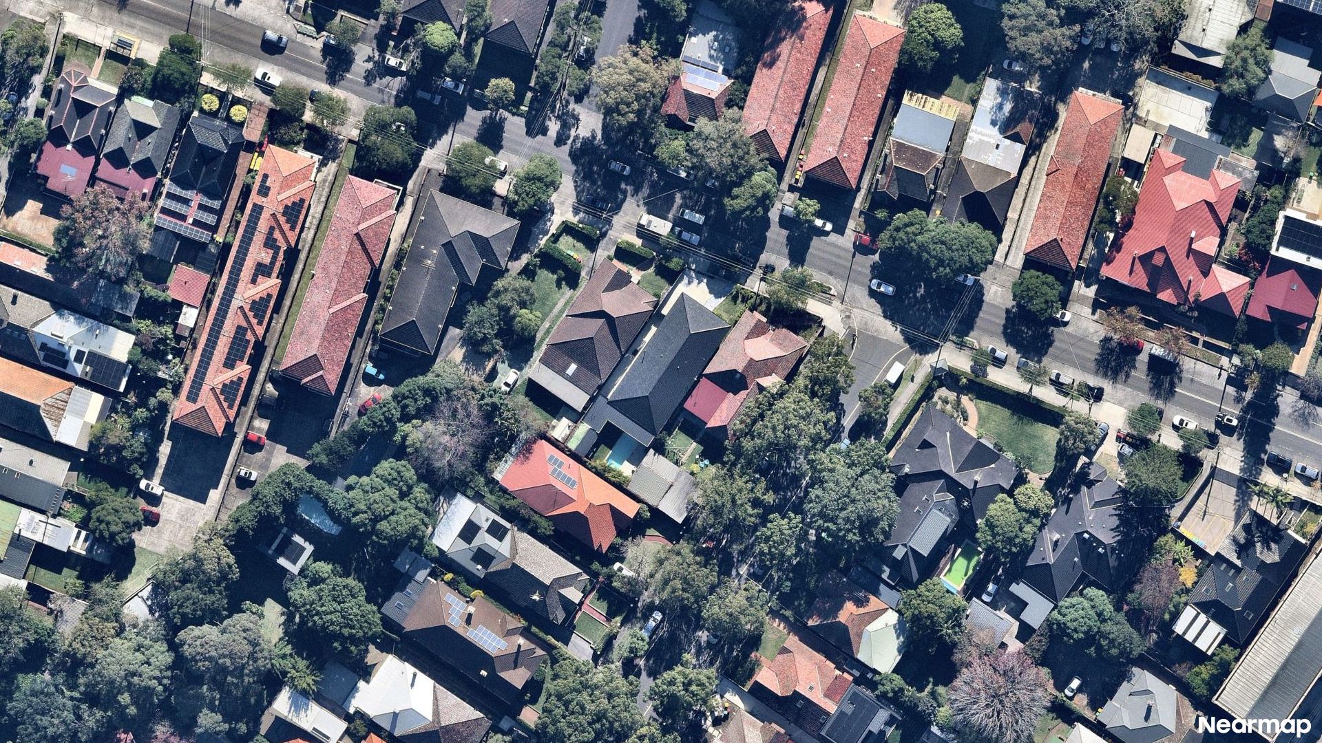 Vertical aerial view