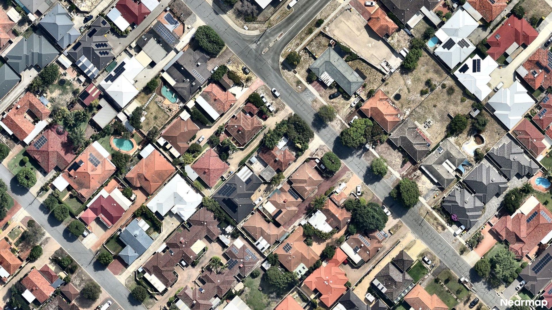 Vertical aerial view