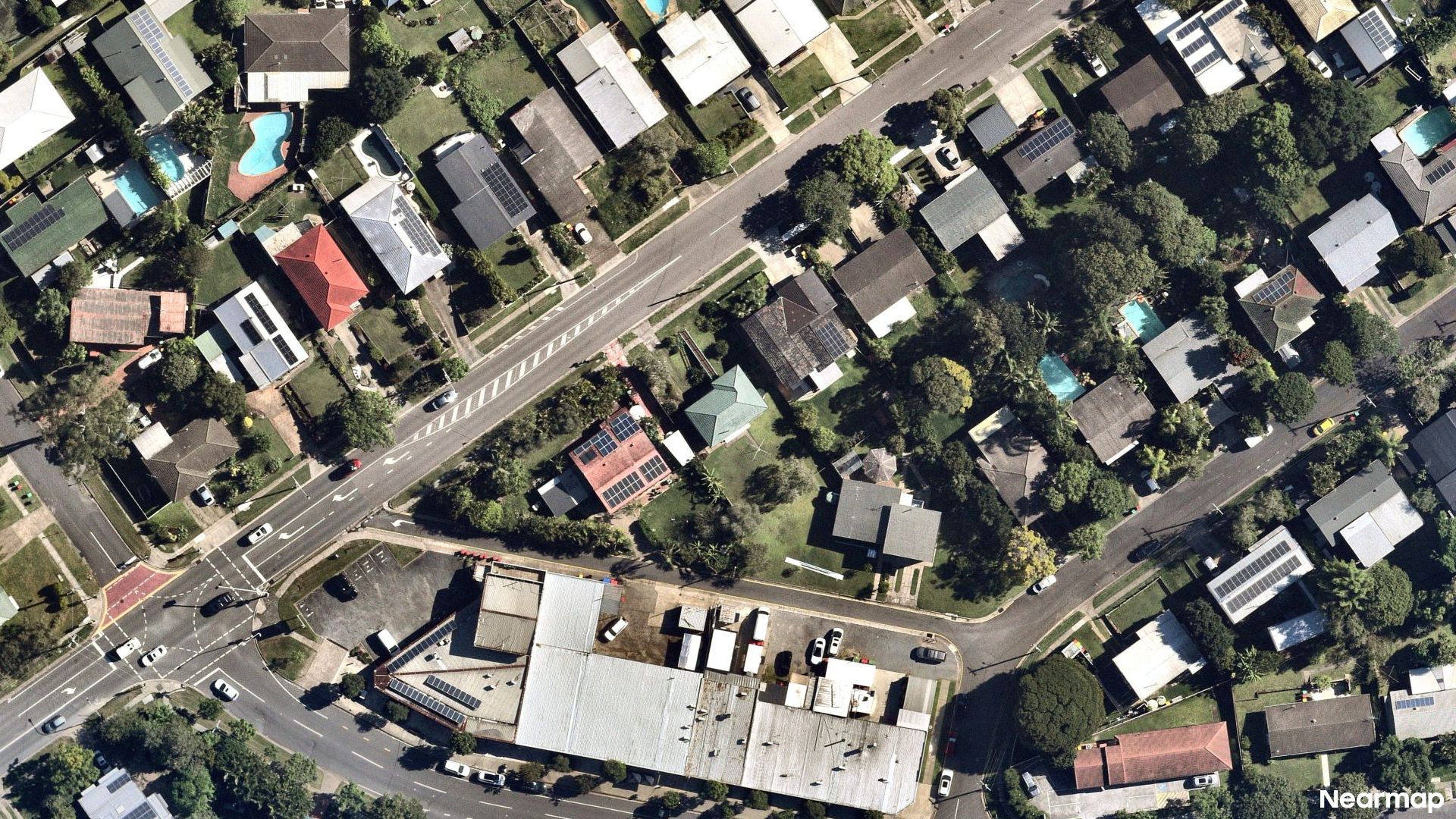 Vertical aerial view