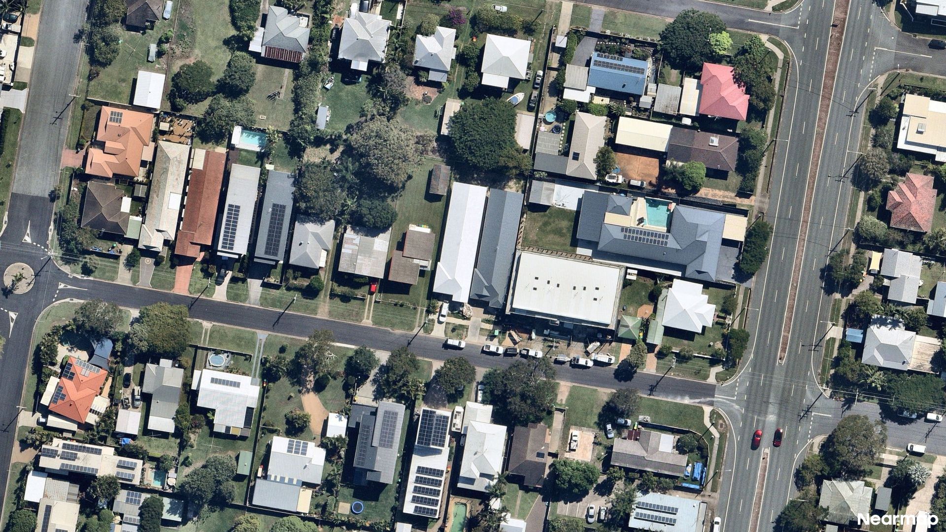 Vertical aerial view