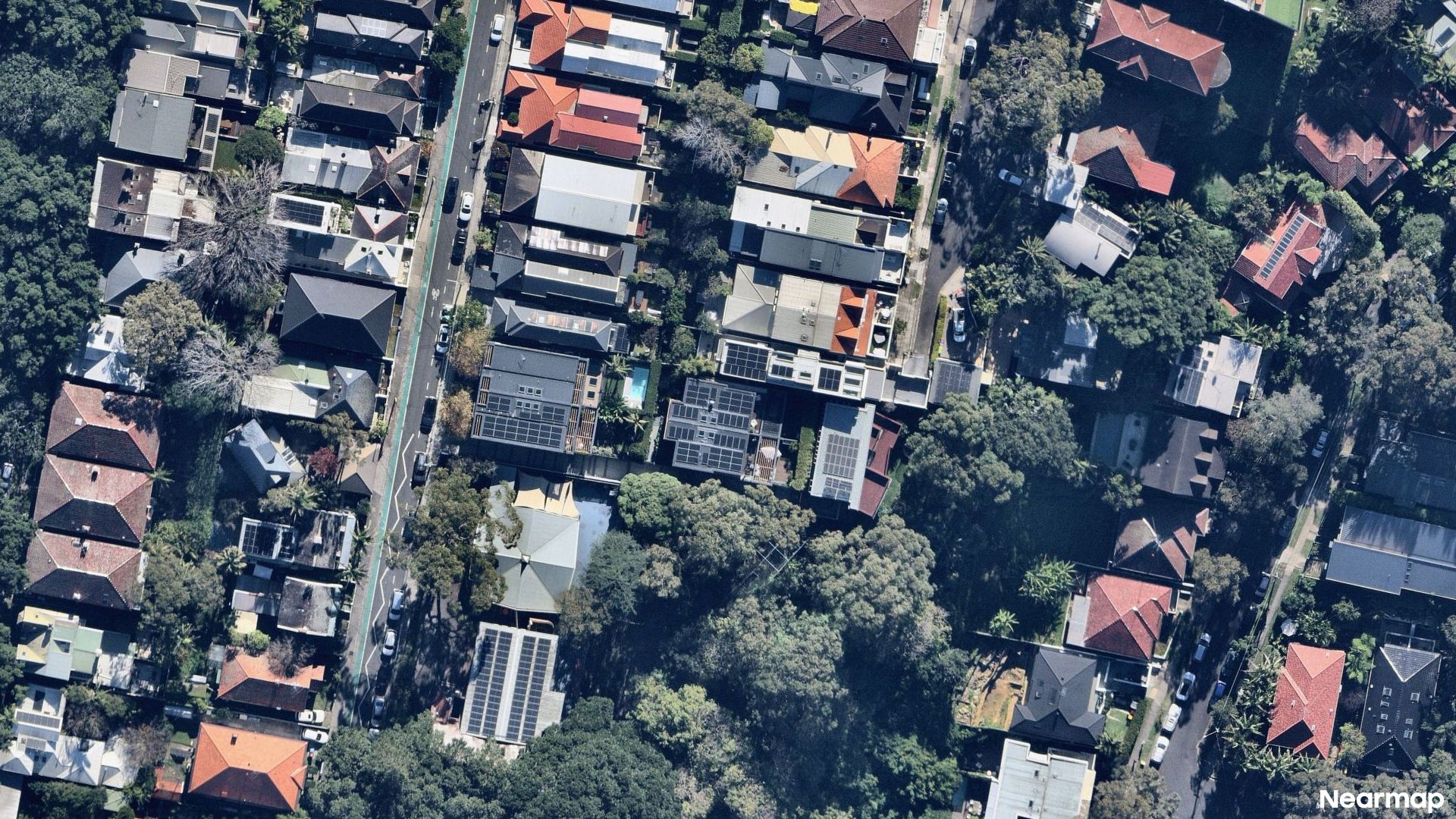 Vertical aerial view