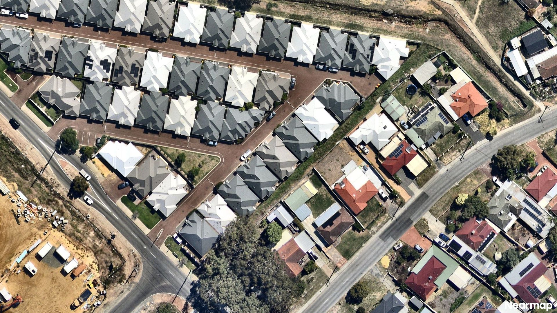 Vertical aerial view