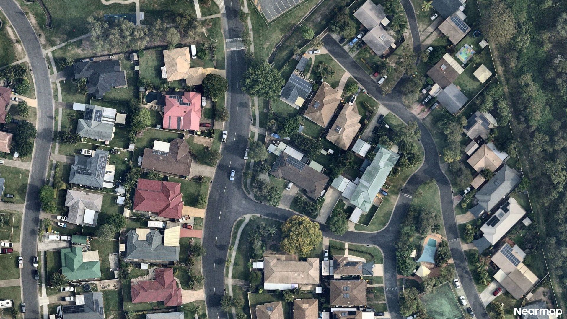 Vertical aerial view