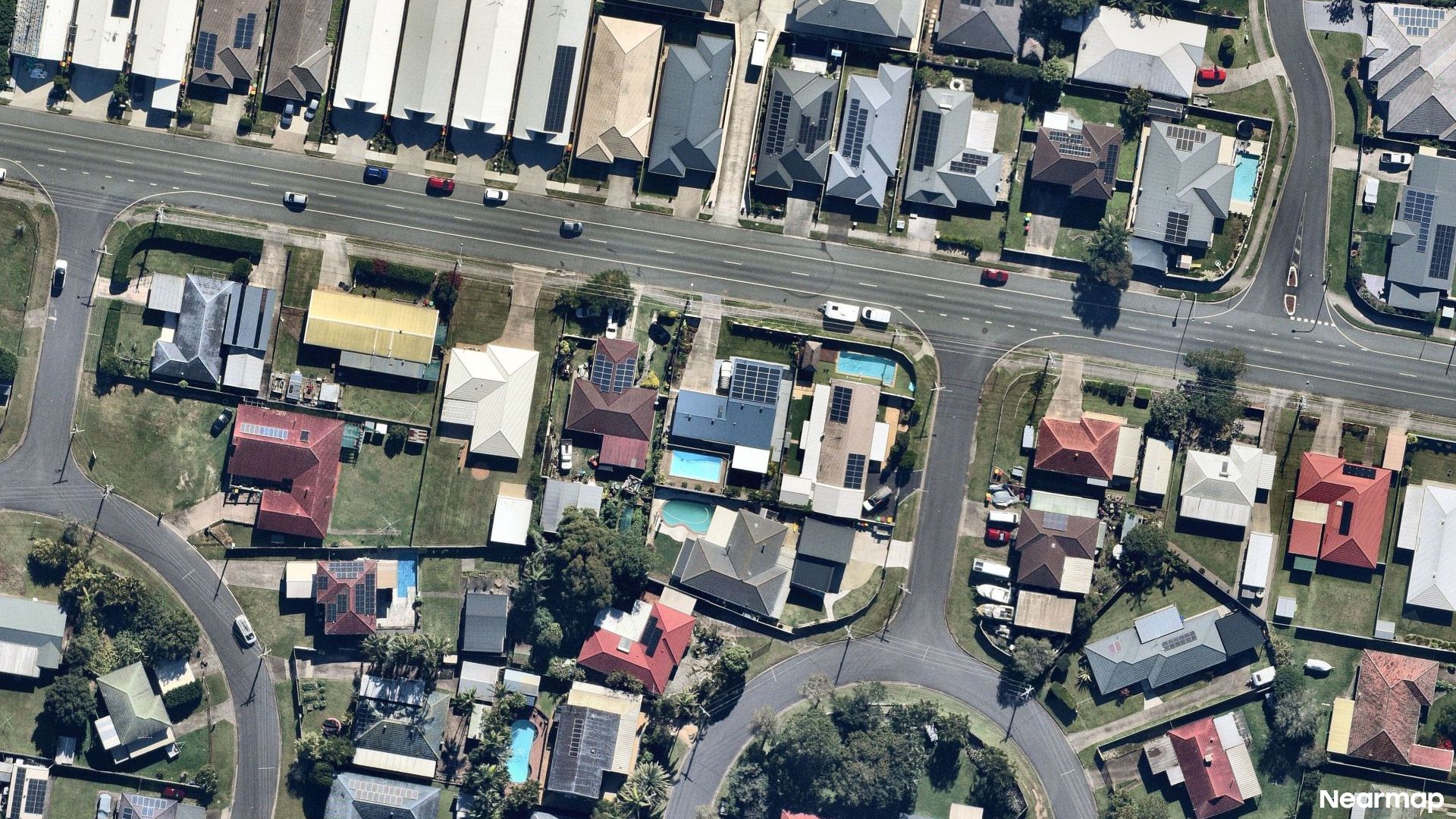 Vertical aerial view