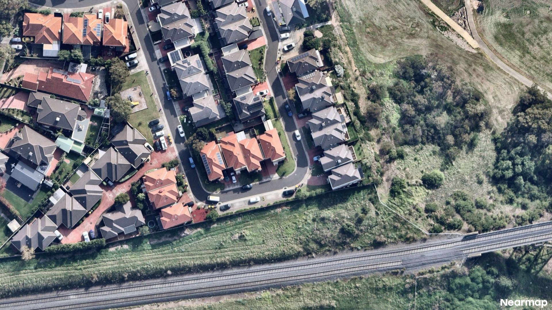 Vertical aerial view
