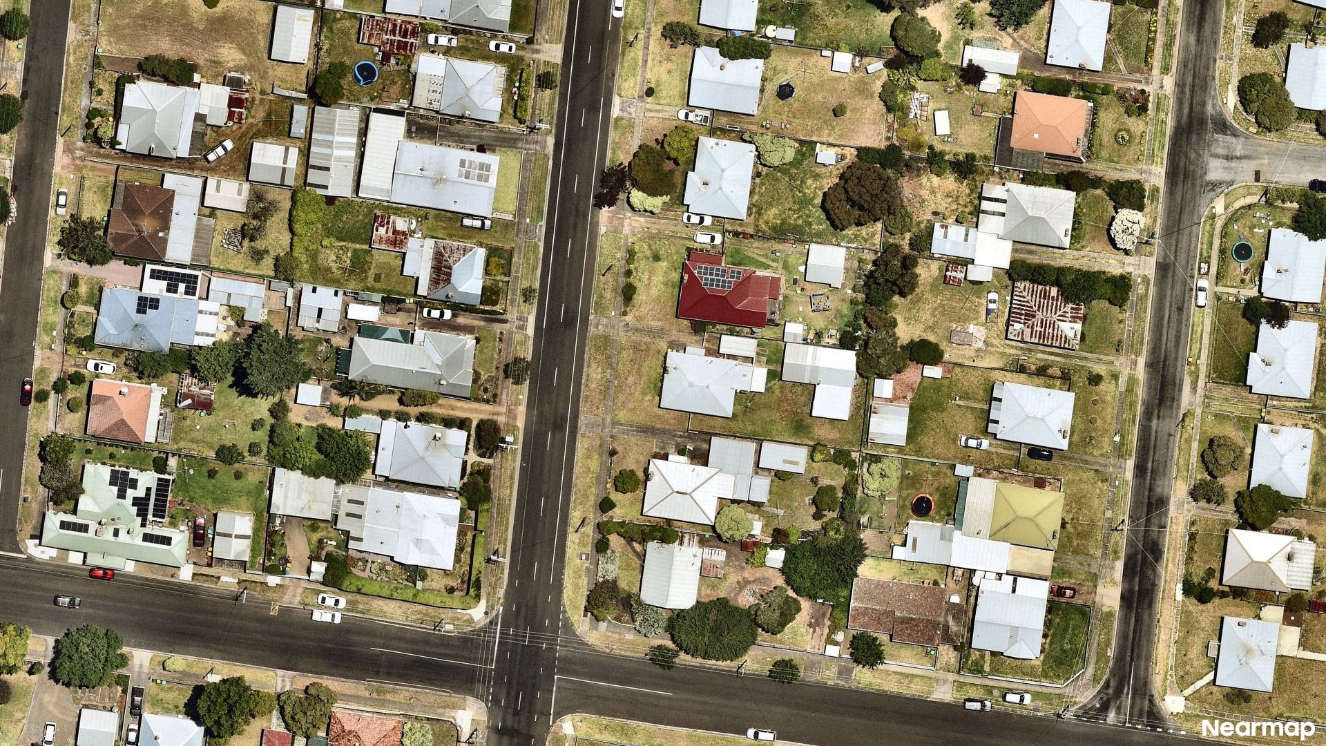Vertical aerial view