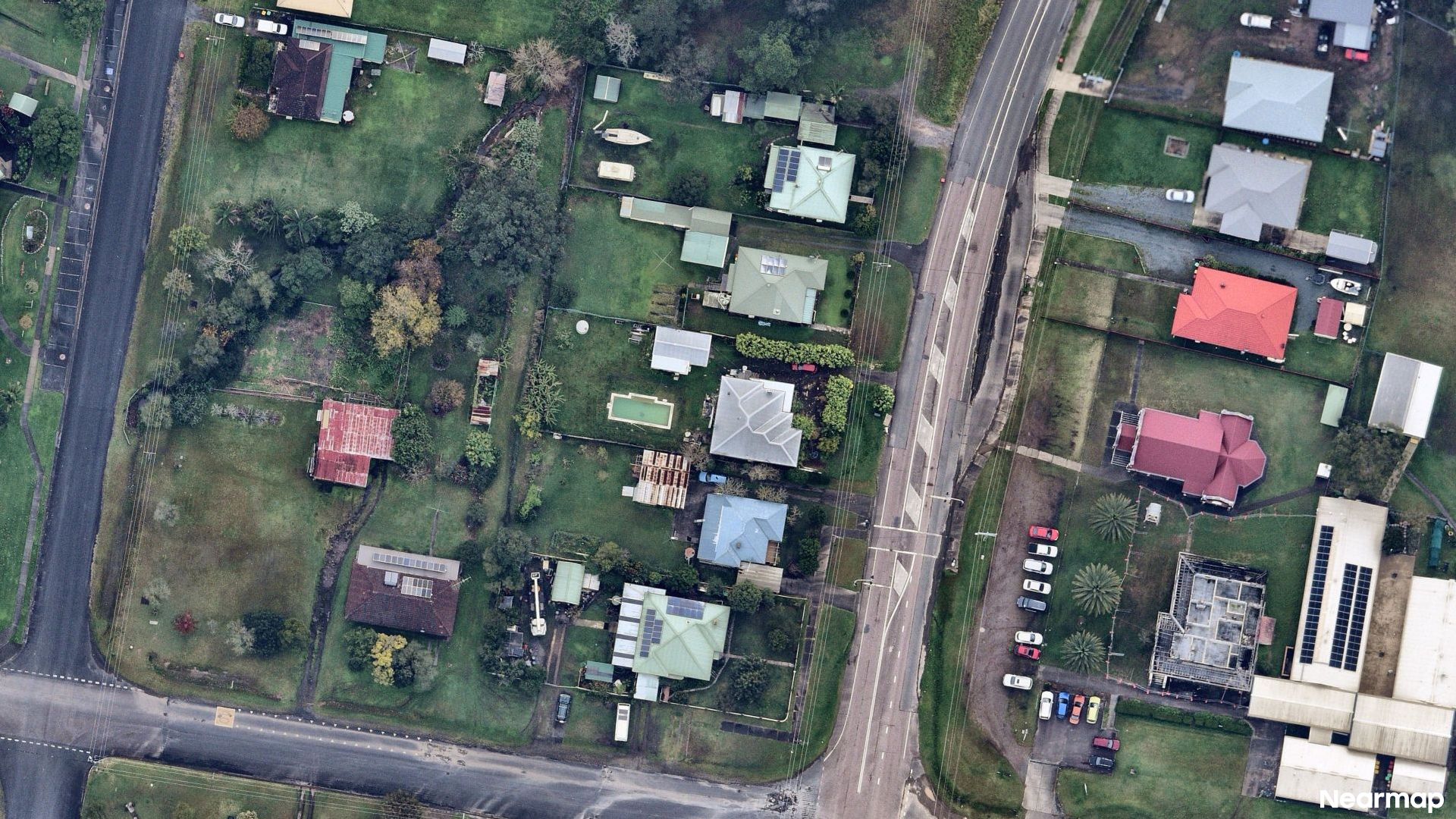 Vertical aerial view