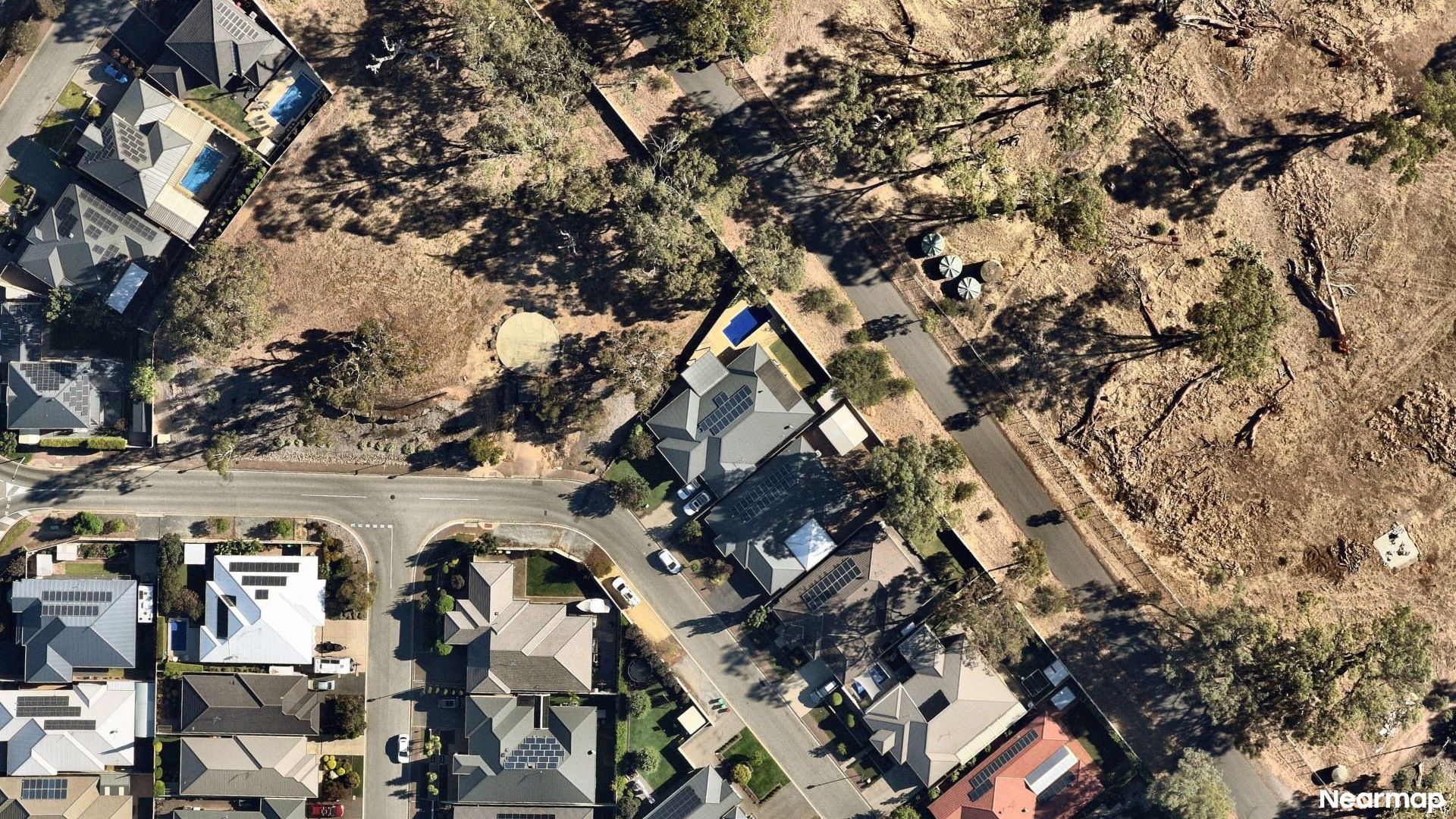 Vertical aerial view