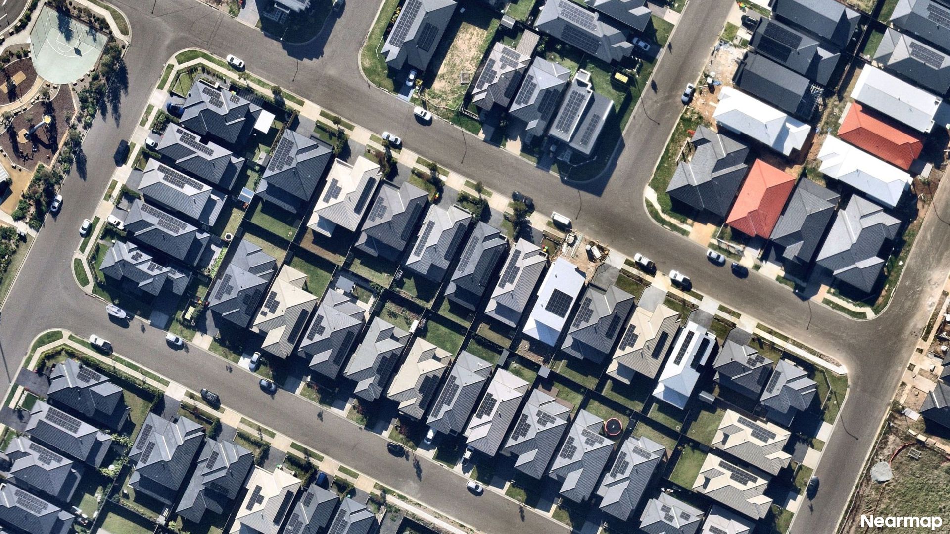 Vertical aerial view