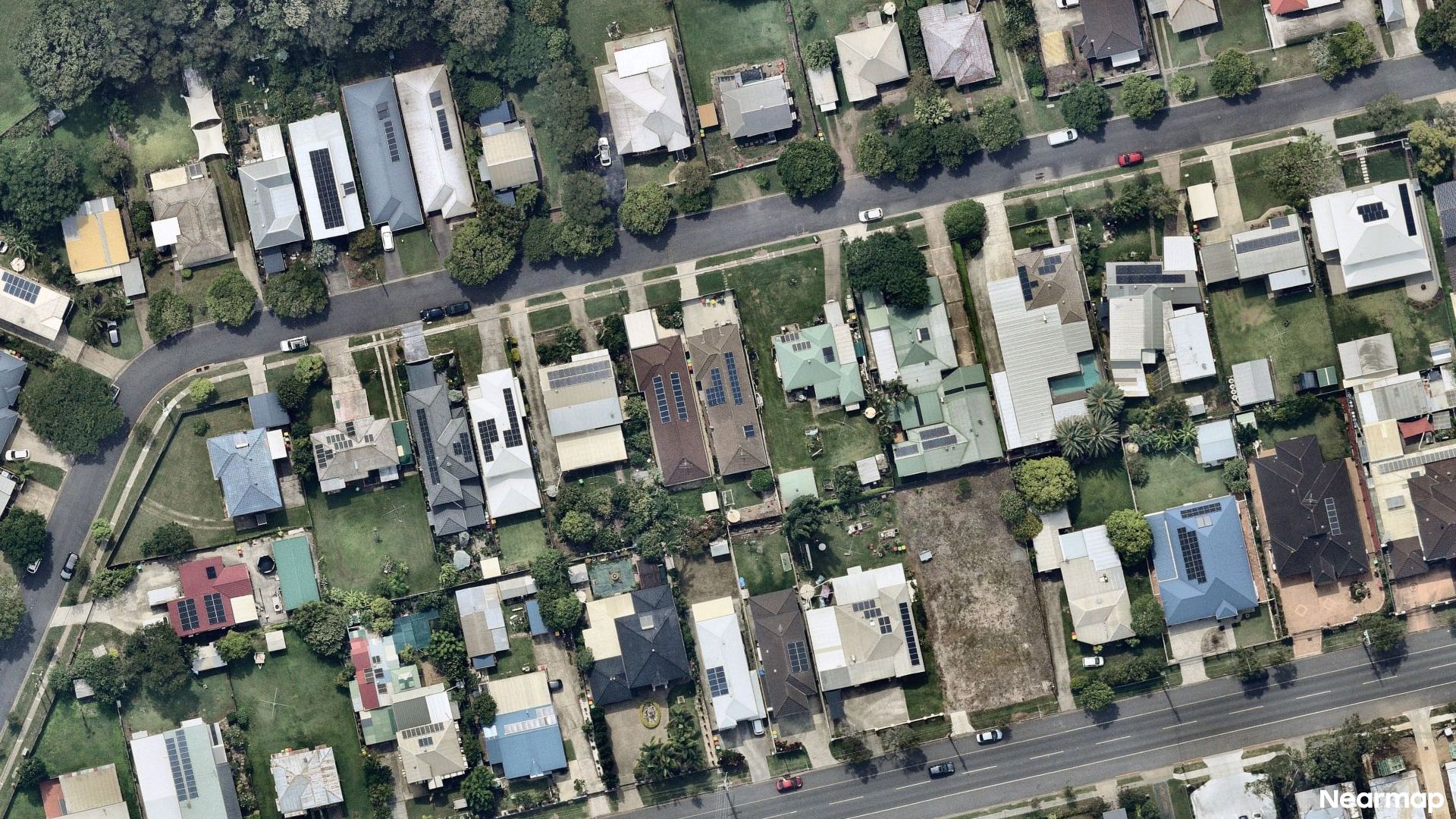 Vertical aerial view