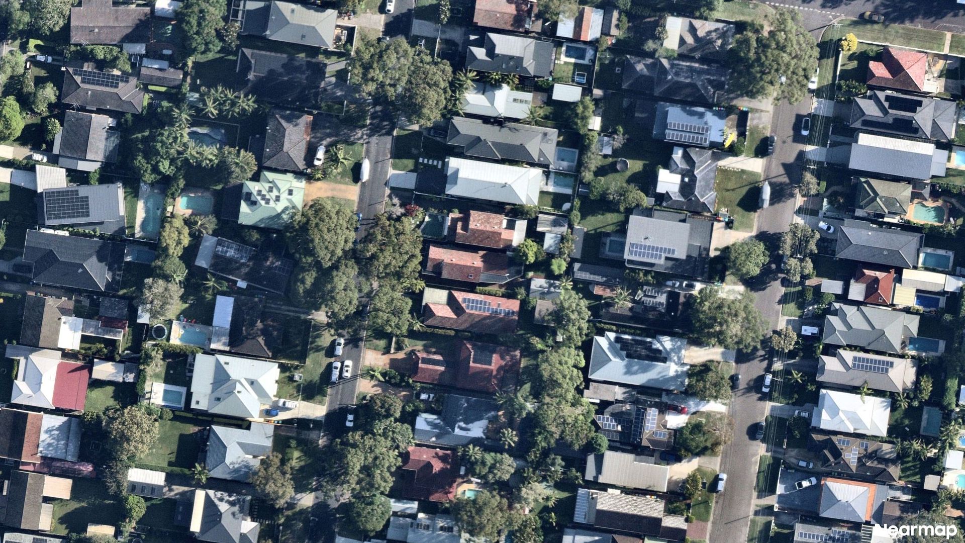 Vertical aerial view