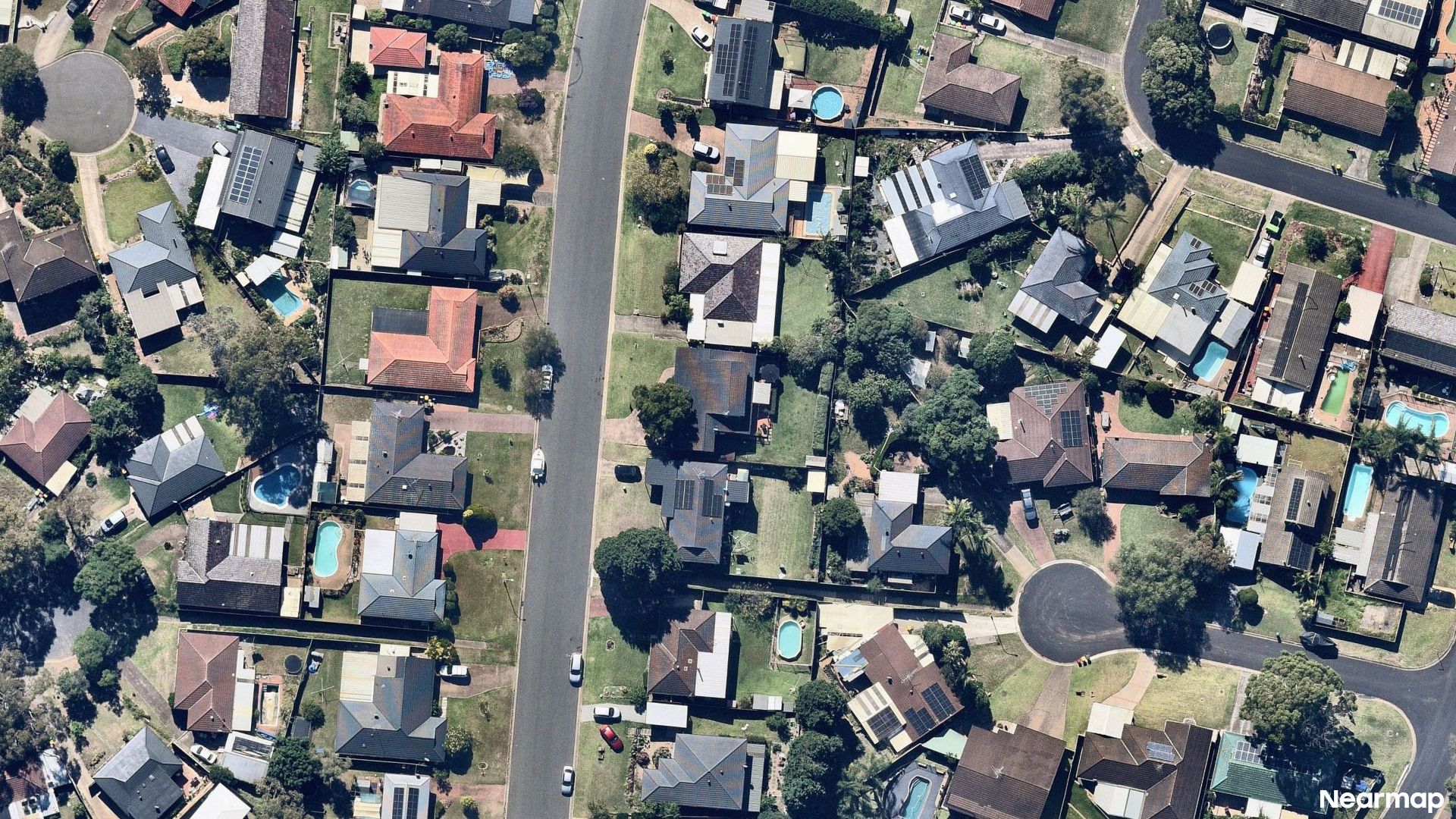 Vertical aerial view