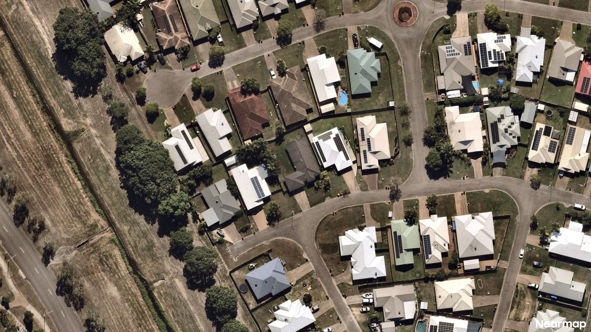 Vertical aerial view