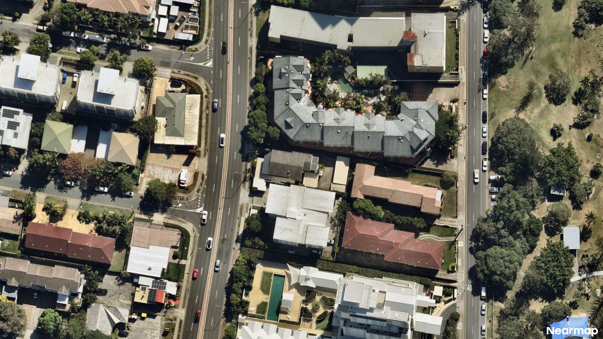 Vertical aerial view