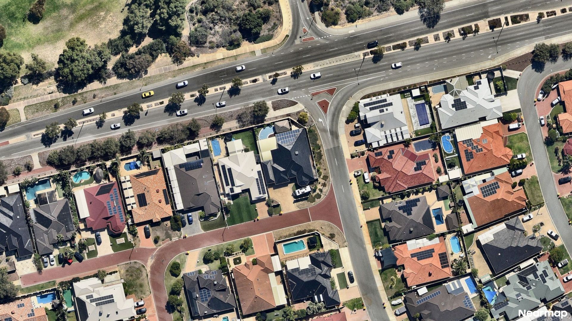 Vertical aerial view